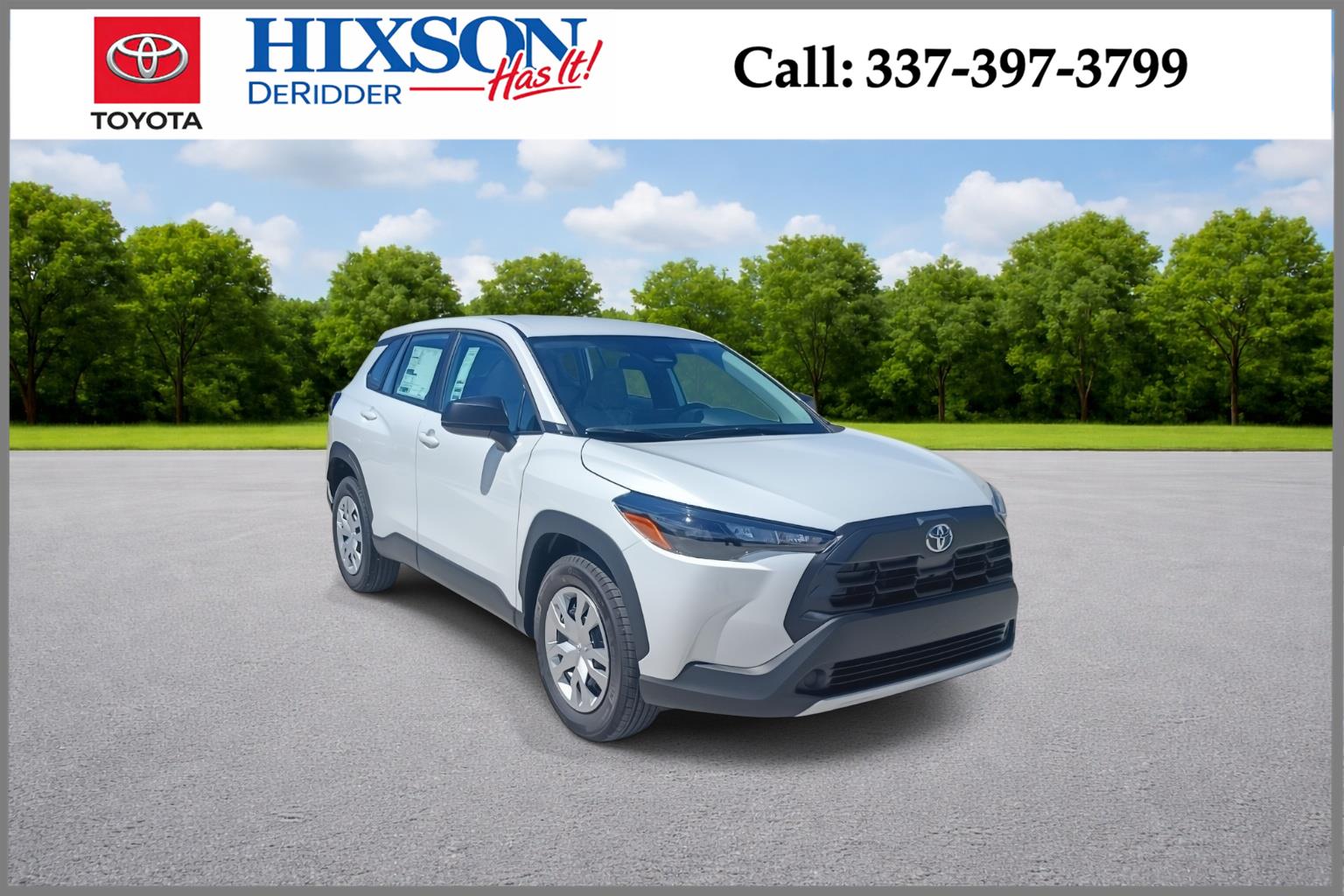 White (Wind Chill Pearl) 2026 Toyota Corolla Cross L FWD SUV / Crossover Front-Wheel Drive Continuously Variable Transmission