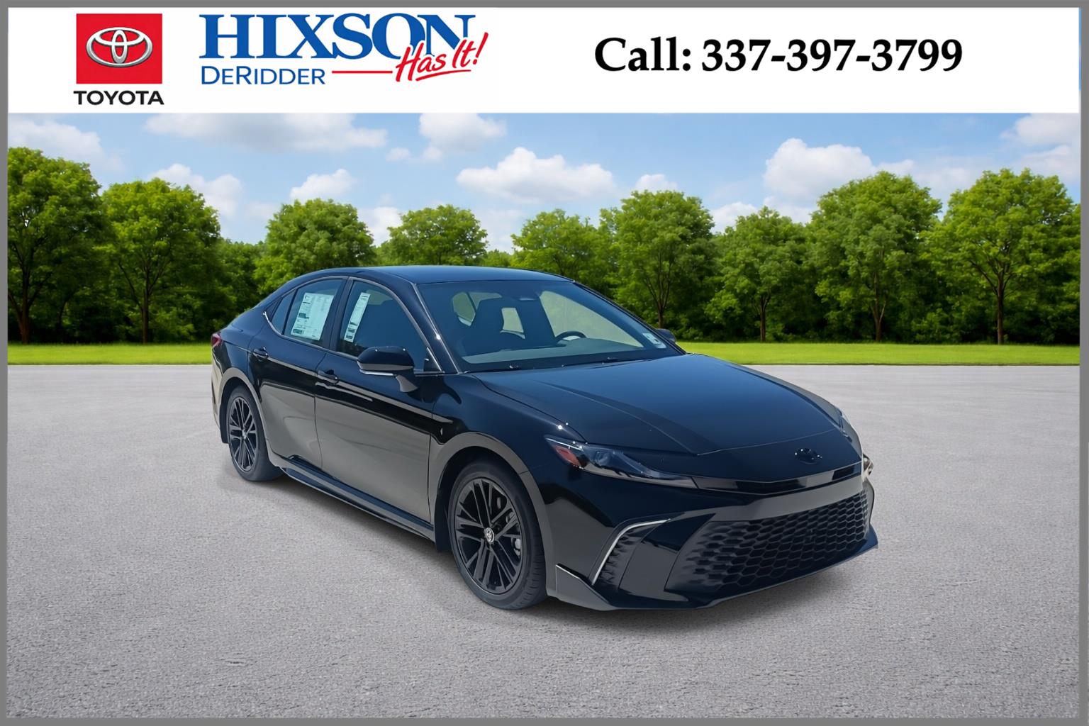 Midnight Black Metallic 2026 Toyota Camry SE FWD Sedan Front-Wheel Drive Continuously Variable Transmission