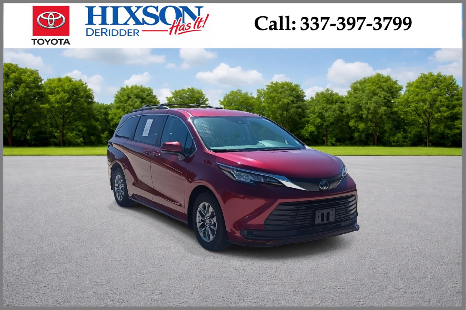 Red (Ruby Flare Pearl) 2023 Toyota Sienna LE 8-Passenger FWD Minivan Front-Wheel Drive Continuously Variable Transmission