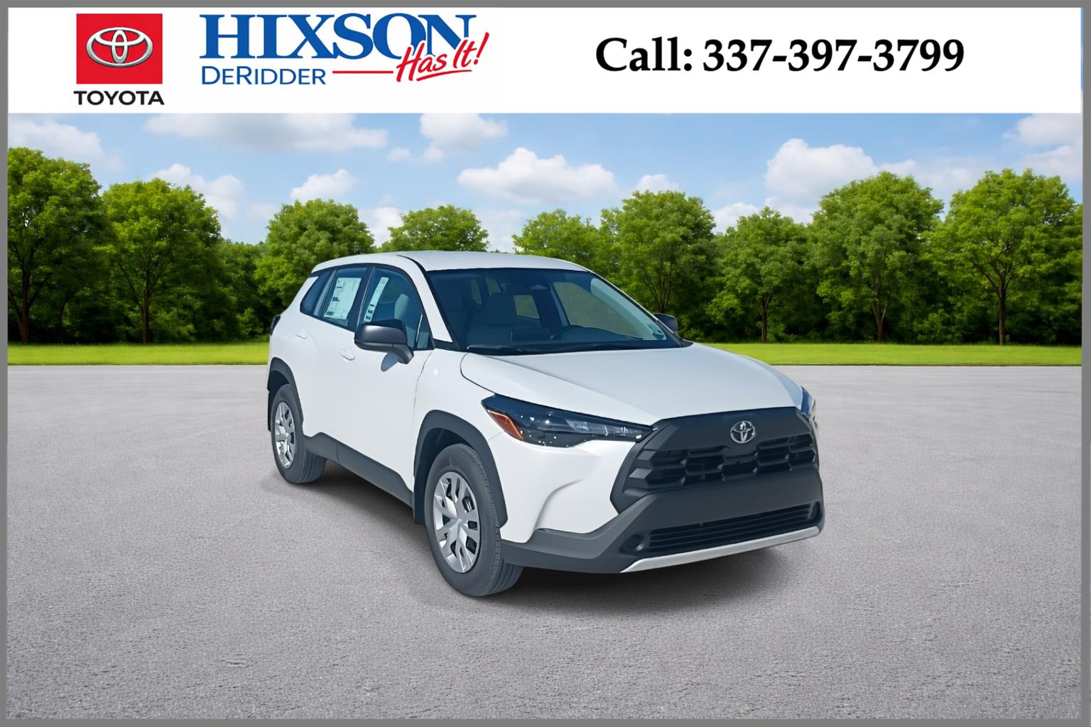 White (Wind Chill Pearl) 2026 Toyota Corolla Cross L FWD SUV / Crossover Front-Wheel Drive Continuously Variable Transmission