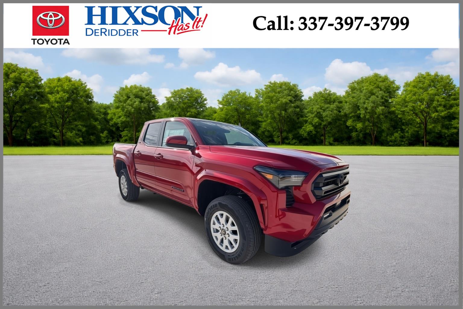Supersonic Red 2026 Toyota Tacoma SR5 Double Cab 4WD Pickup Truck Four-Wheel Drive Automatic