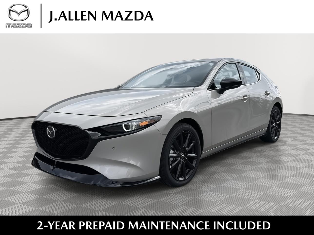 Gray (Platinum Quartz Metallic) 2026 Mazda MAZDA3 2.5 Turbo Premium Plus Hatchback AWD Hatchback All-Wheel Drive Automatic
