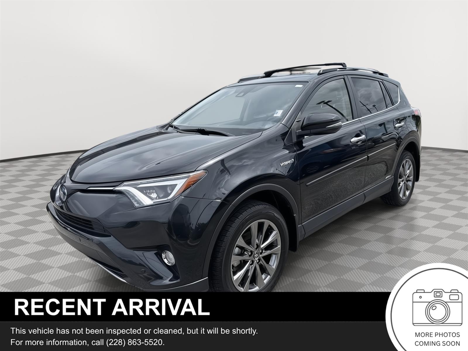 Black Sand Pearl 2018 Toyota RAV4 Hybrid Limited AWD SUV / Crossover All-Wheel Drive Continuously Variable Transmission