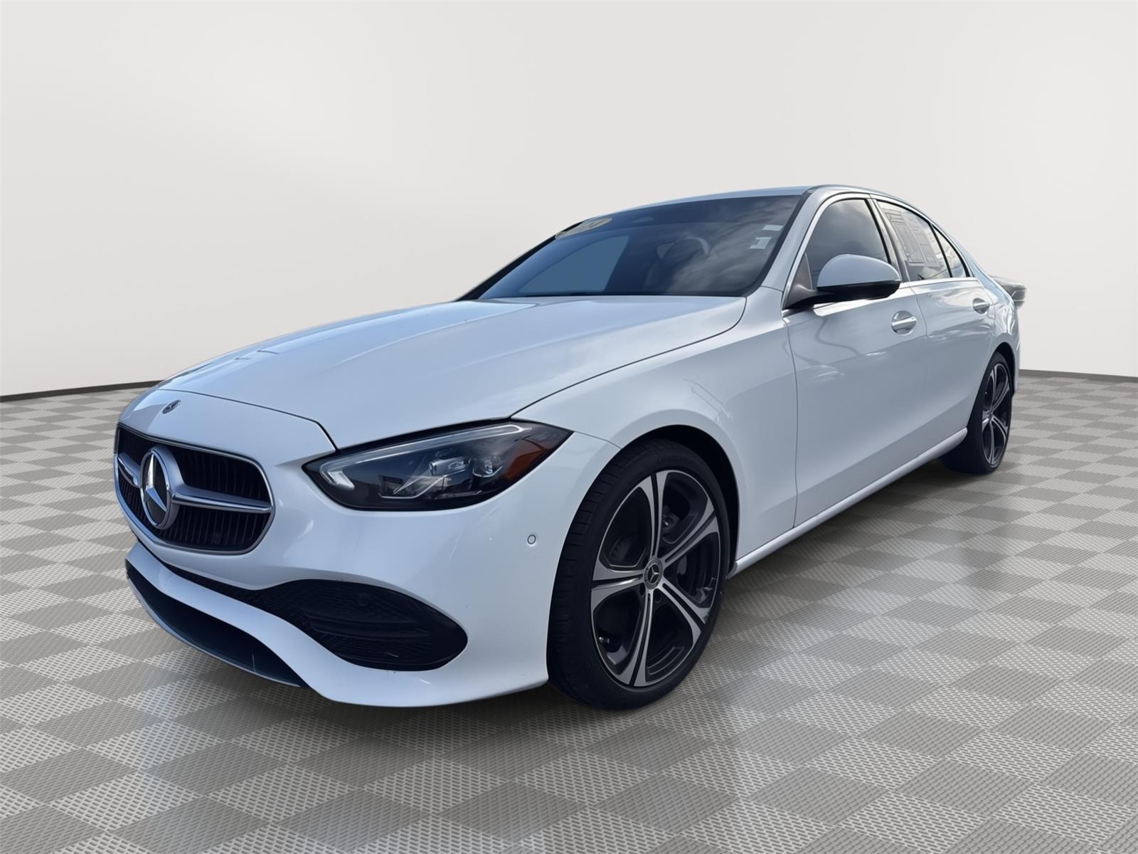 Polar White 2024 Mercedes-Benz C-Class Sedan Rear-Wheel Drive Automatic