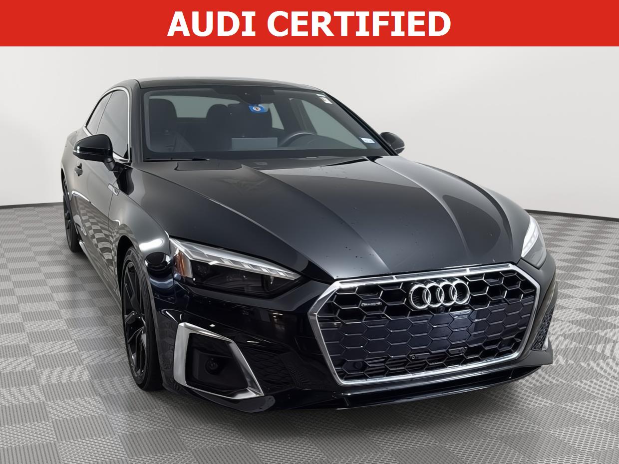 Mythos Black Metallic 2023 Audi A5 quattro Premium Plus S Line 45 TFSI Coupe AWD Coupe All-Wheel Drive Automatic