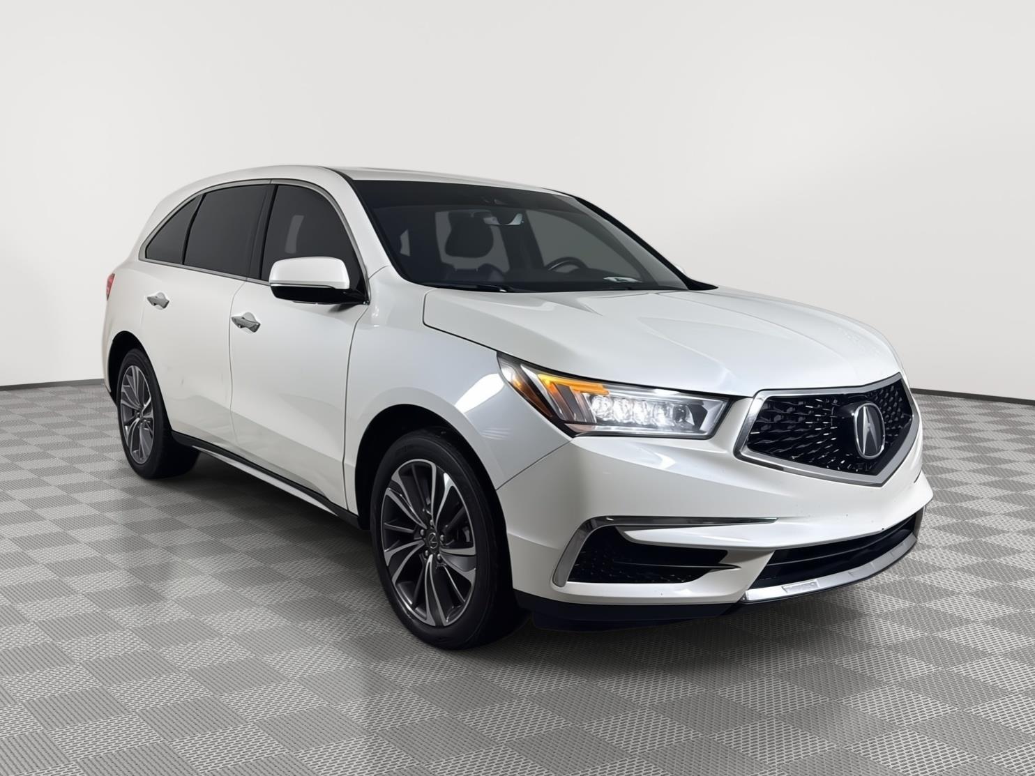 White Diamond Pearl 2019 Acura MDX SUV / Crossover All-Wheel Drive Automatic