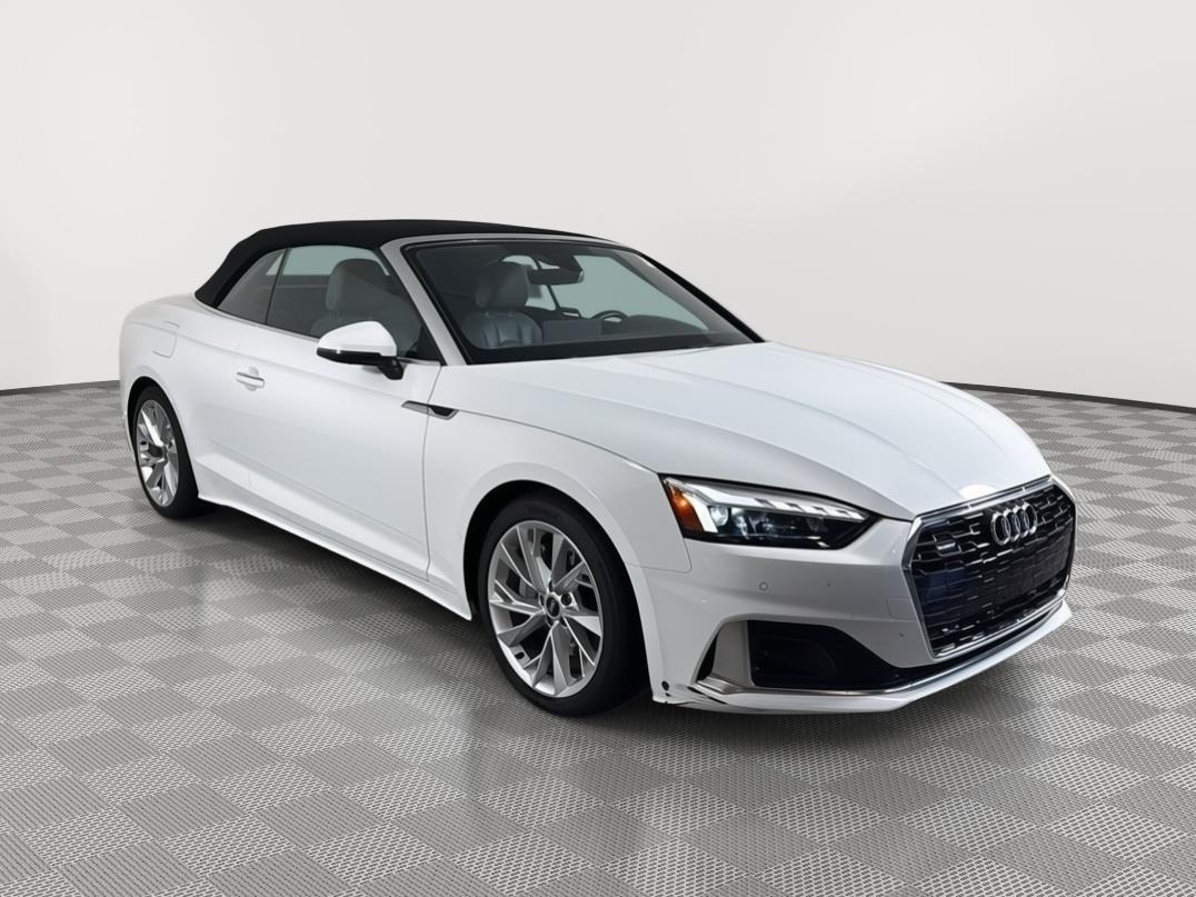 Ibis White/Black Roof 2022 Audi A5 Convertible All-Wheel Drive Automatic