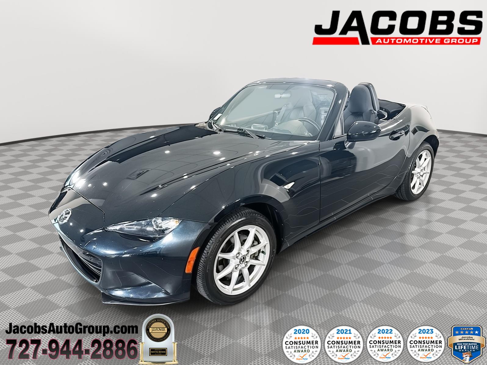 Jet Black Mica 2016 Mazda MX-5 Miata Sport Convertible Convertible Rear-Wheel Drive Automatic