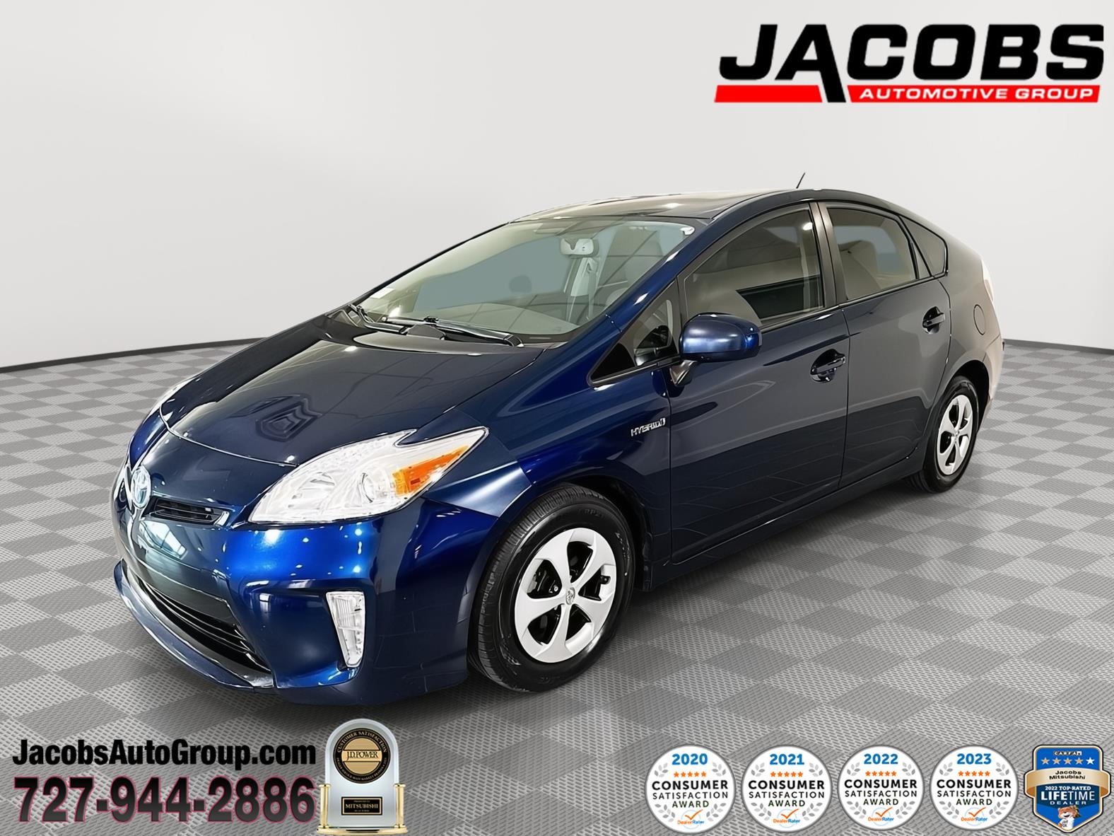 Nautical Blue Metallic 2014 Toyota Prius Four Hatchback Front-Wheel Drive Continuously Variable Transmission