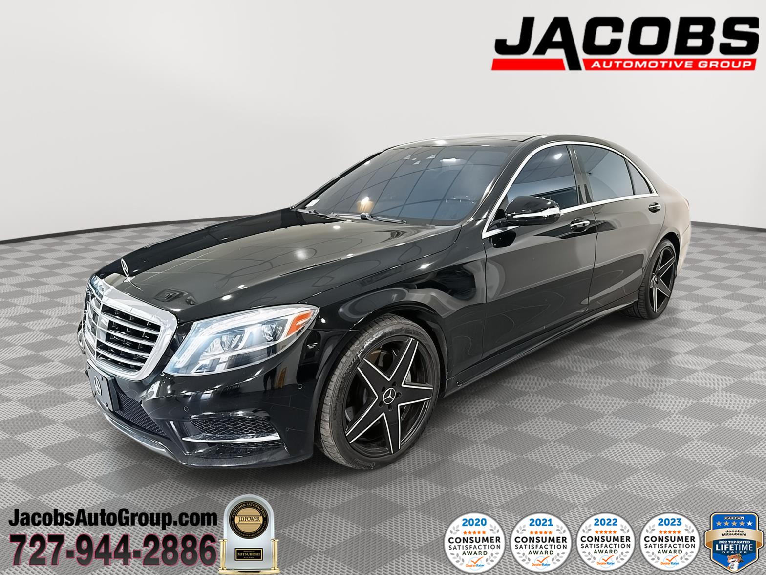 Black 2014 Mercedes-Benz S-Class S 550 Sedan Rear-Wheel Drive Automatic