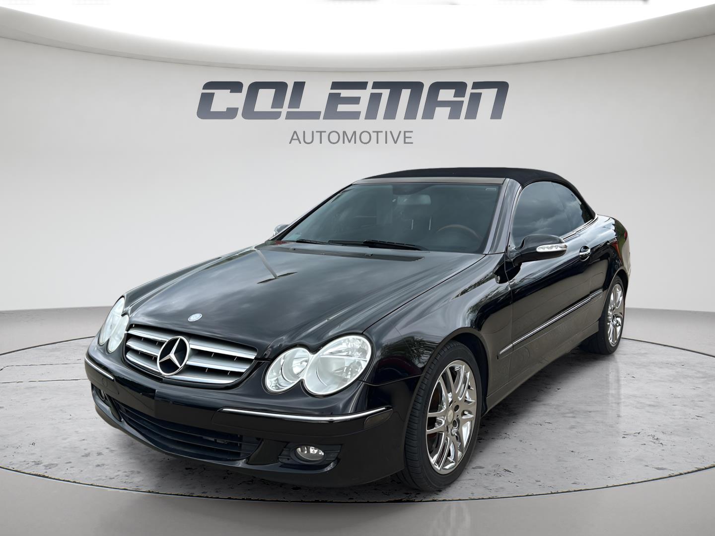 Black 2009 Mercedes-Benz CLK 350 Cabriolet Convertible Rear-Wheel Drive Automatic