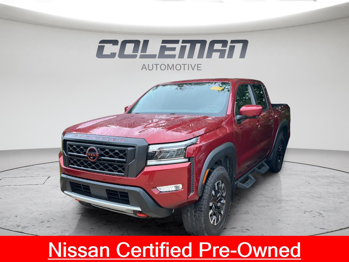 Cardinal Red Metallic Tricoat 2023 Nissan Frontier Pickup Truck Four-Wheel Drive Automatic