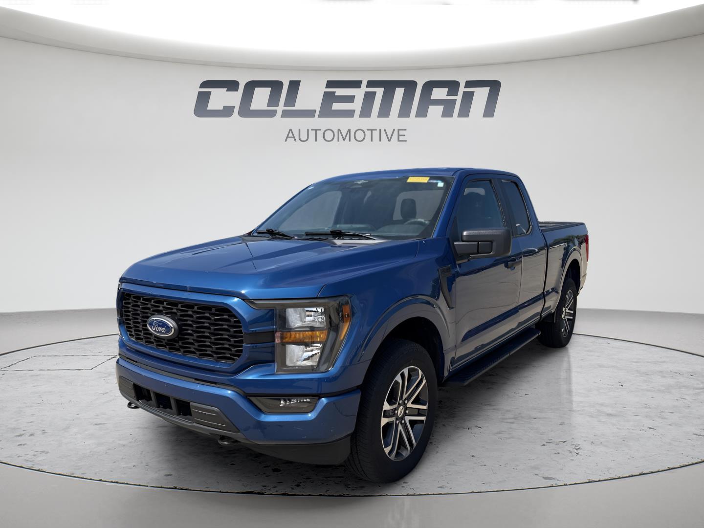 Atlas Blue 2023 Ford F-150 Pickup Truck Four-Wheel Drive Automatic