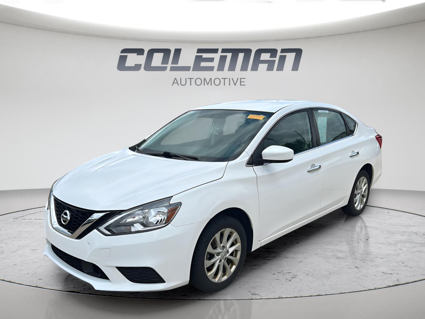 White (Fresh Powder) 2019 Nissan Sentra Sedan Front-Wheel Drive Continuously Variable Transmission