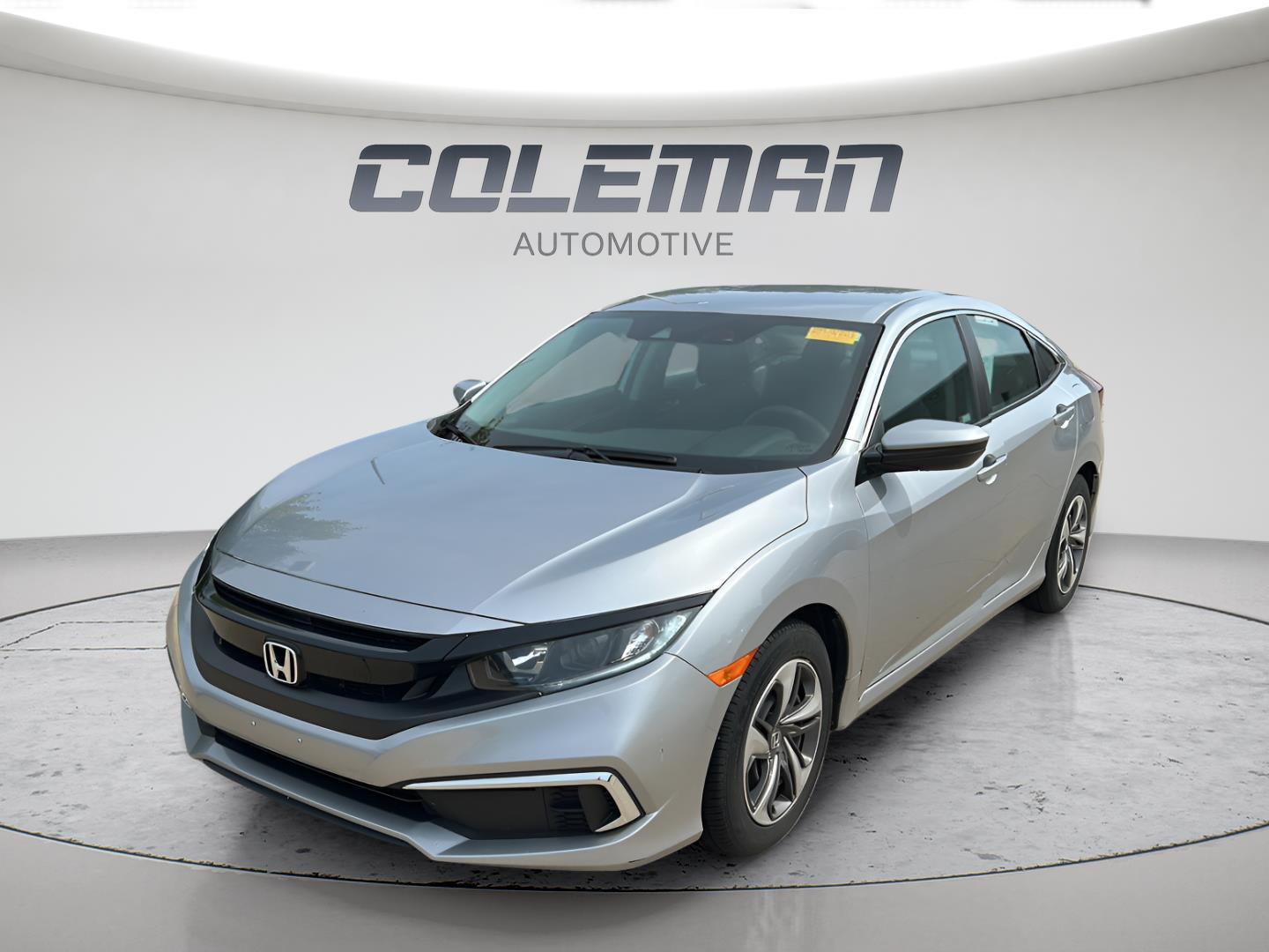 Lunar Silver Metallic 2019 Honda Civic Sedan Front-Wheel Drive Continuously Variable Transmission