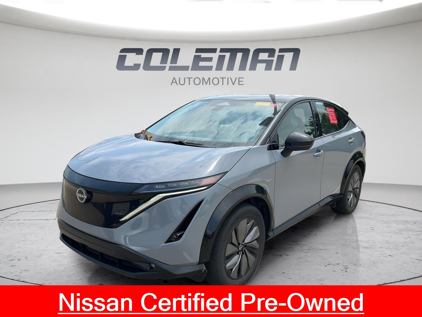 Boulder Gray Pearl/Black Diamond Pearl 2024 Nissan Ariya SUV / Crossover All-Wheel Drive Automatic