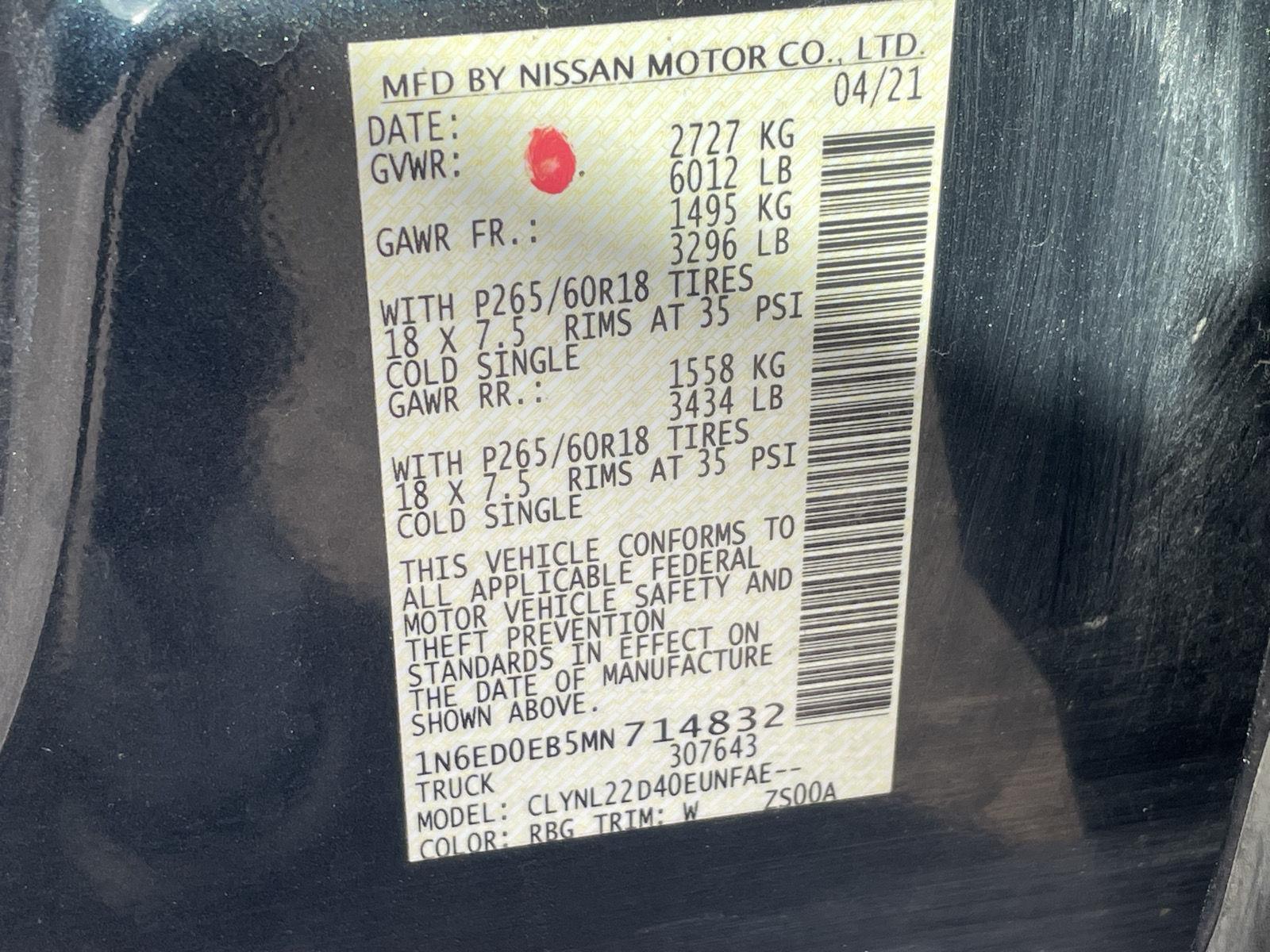 Used 2021 Nissan Frontier SV Crew Cab Truck for sale in Grand Island NE