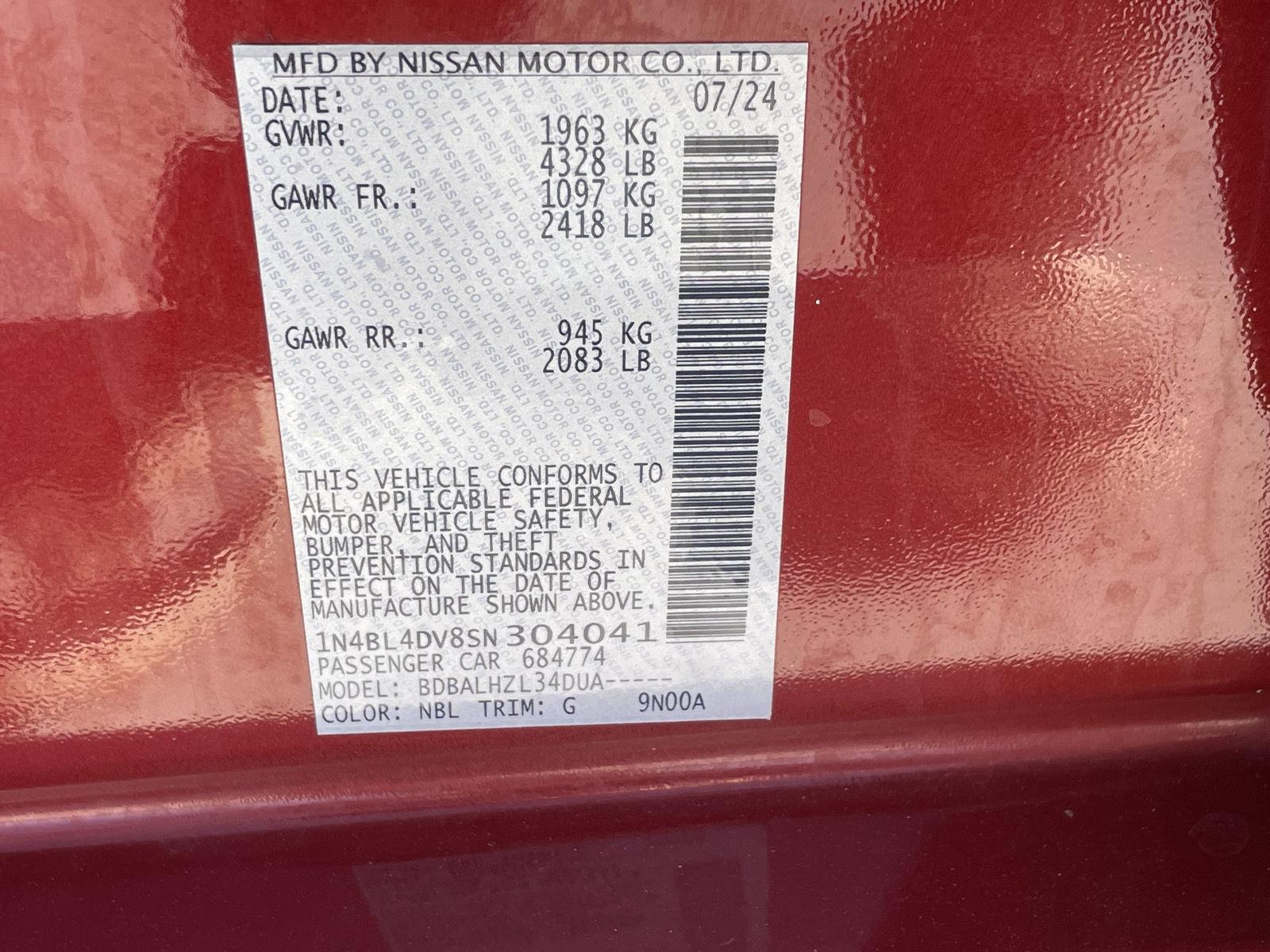 Used 2025 Nissan Altima SV Sedan for sale in Grand Island NE