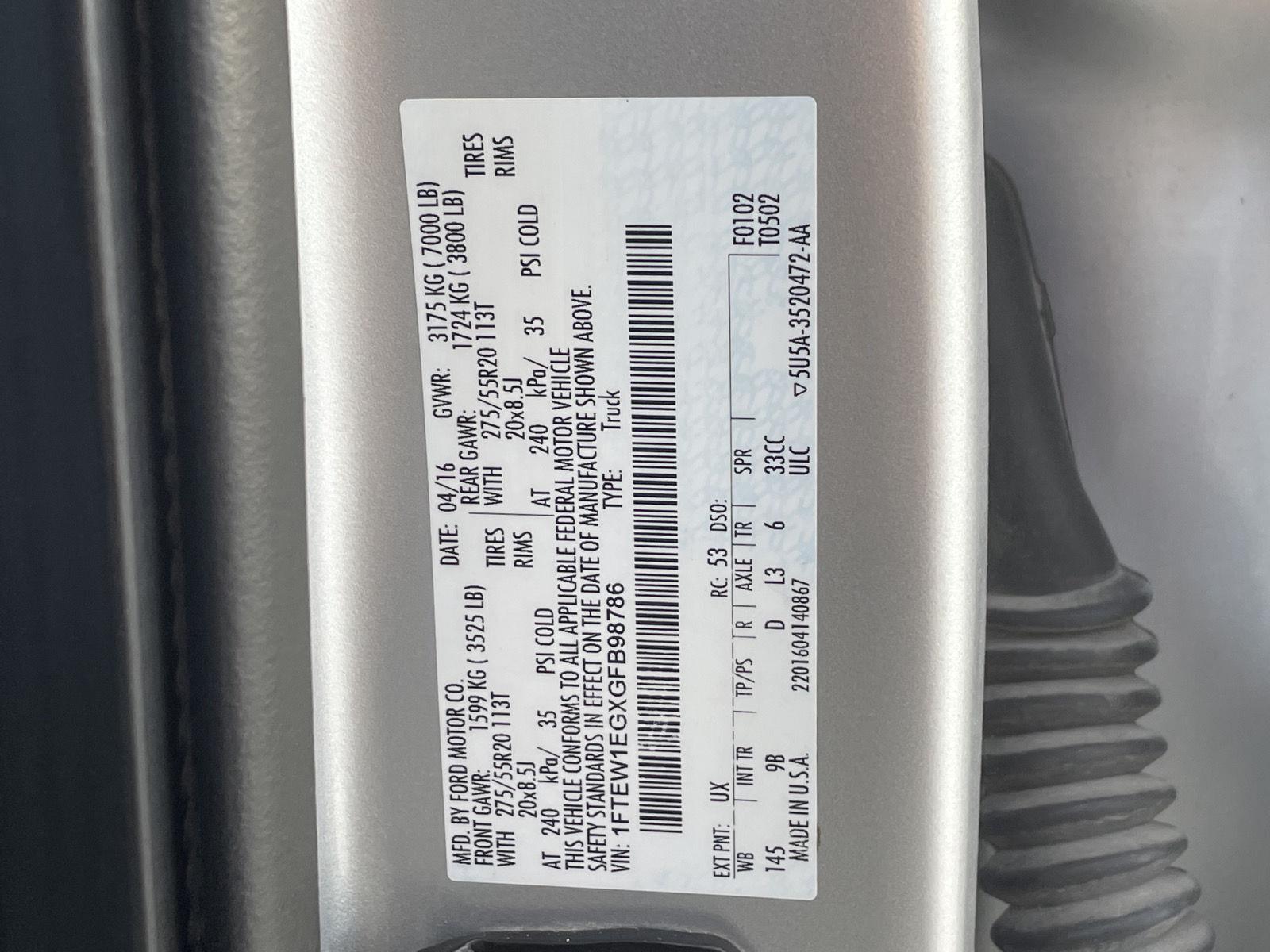 Used 2016 Ford F-150 Platinum Crew Cab Truck for sale in Grand Island NE