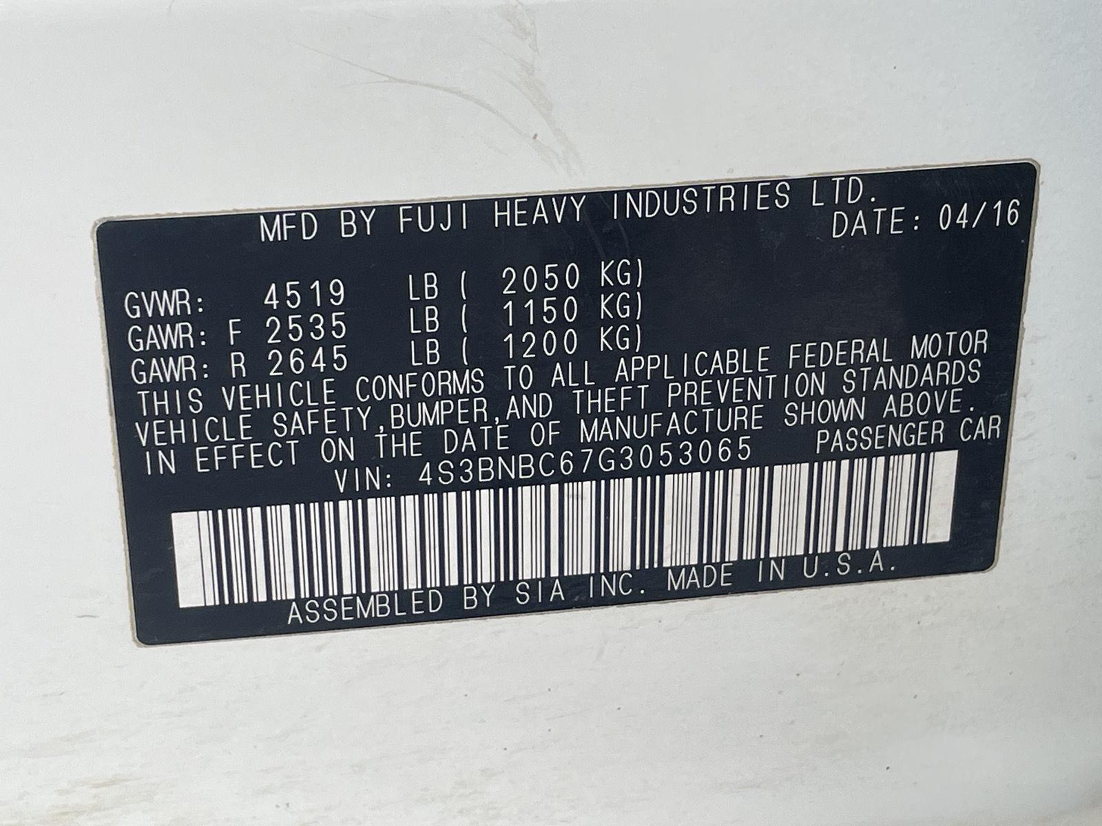 Pre-Owned 2016 Subaru Legacy for sale in Grand Island NE