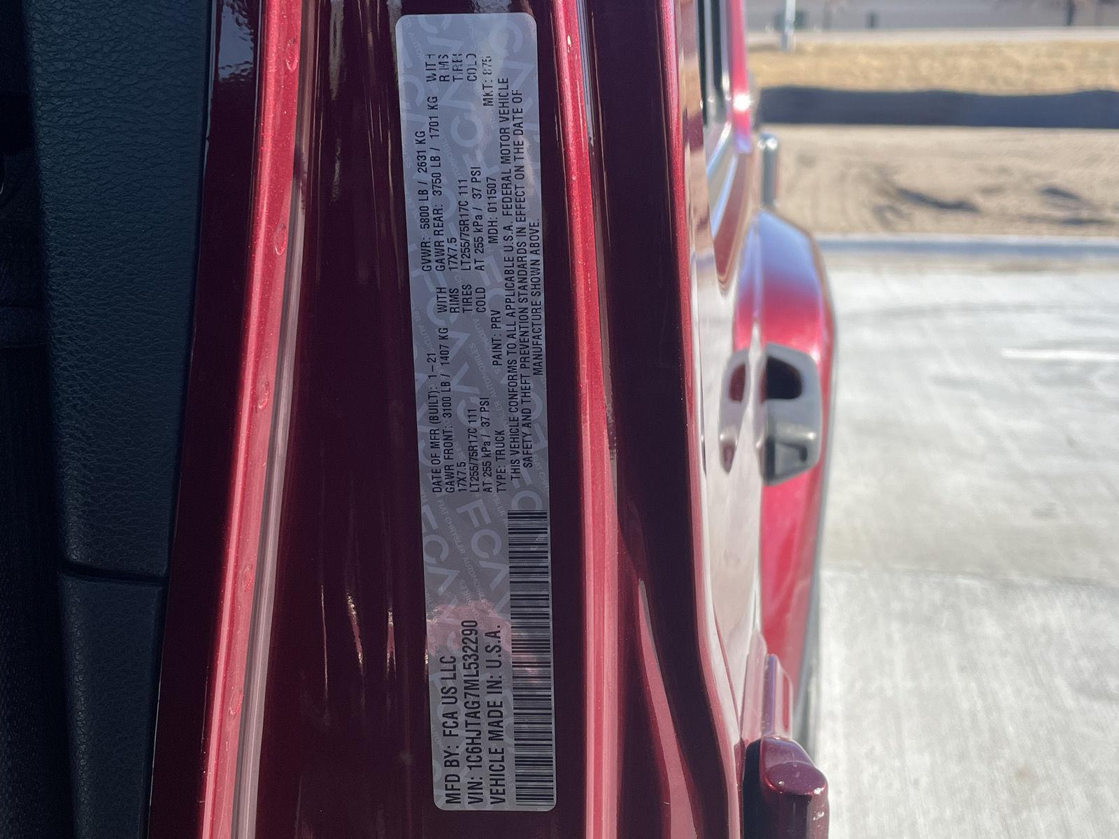 Pre-Owned 2021 Jeep Gladiator for sale in Grand Island NE