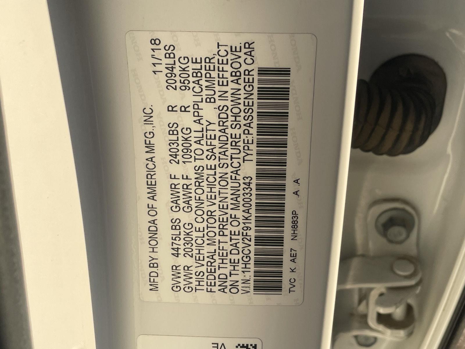 Used 2019 Honda Accord Sedan for sale in Grand Island NE