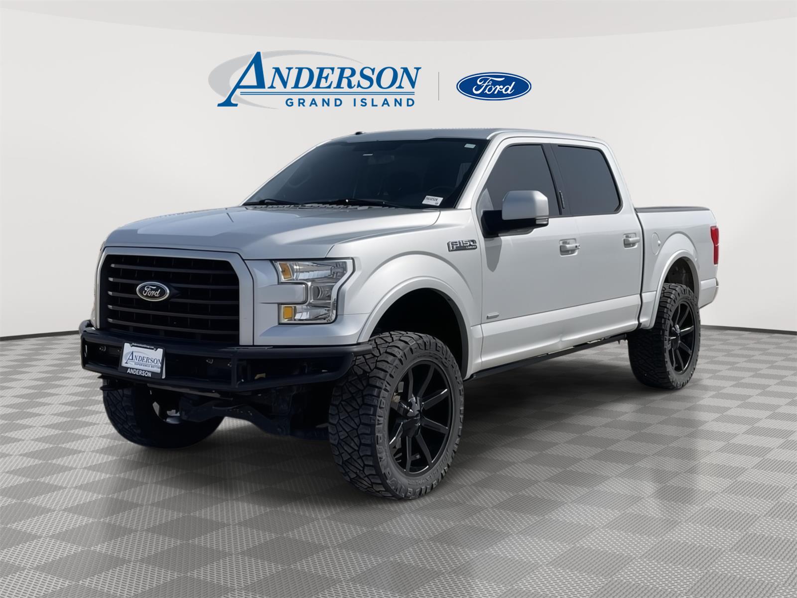 Ingot Silver 2017 Ford F-150 Lariat SuperCrew 4WD Pickup Truck Four-Wheel Drive Automatic
