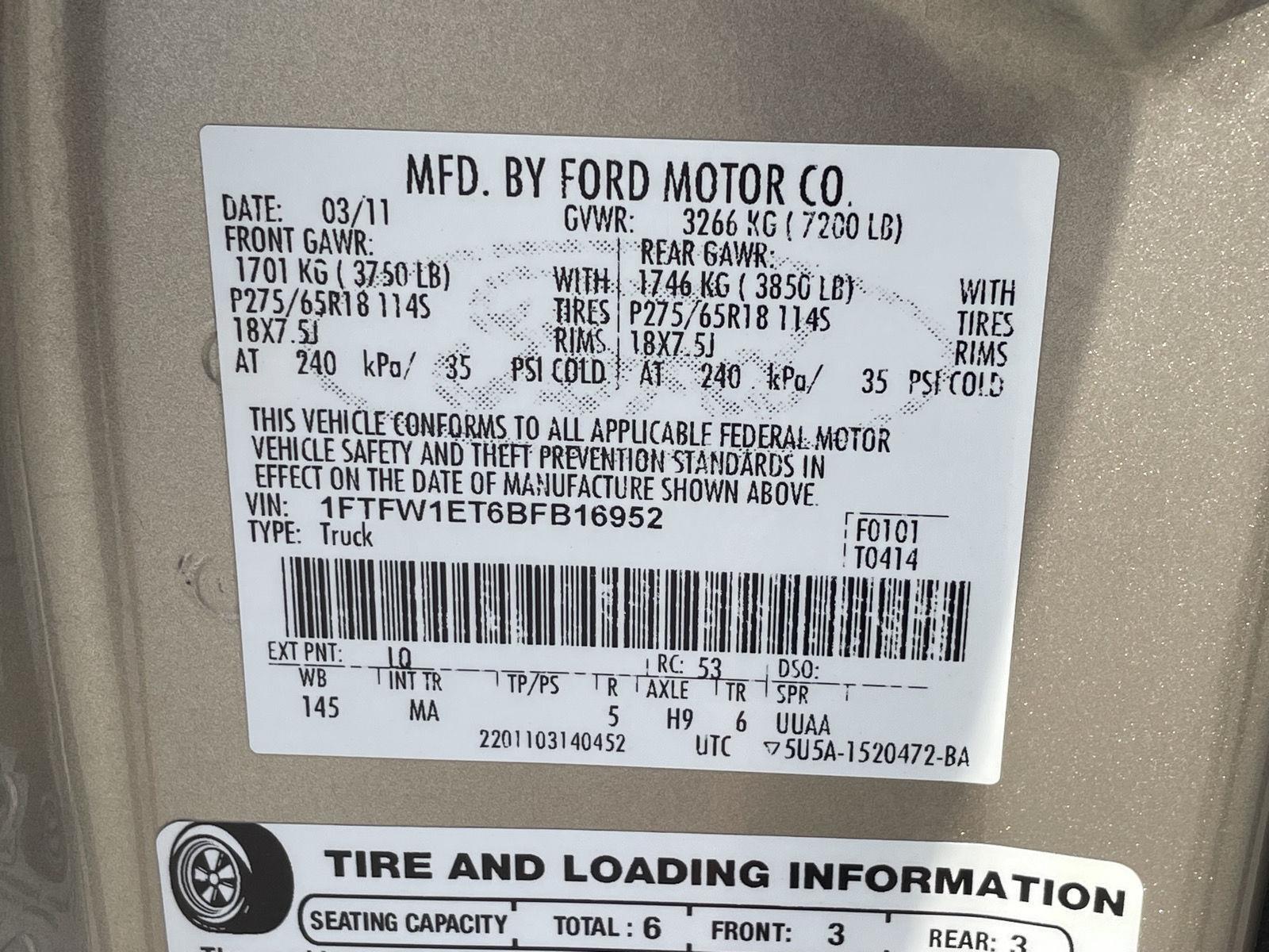 Pre-Owned 2011 Ford F-150 for sale in Grand Island NE