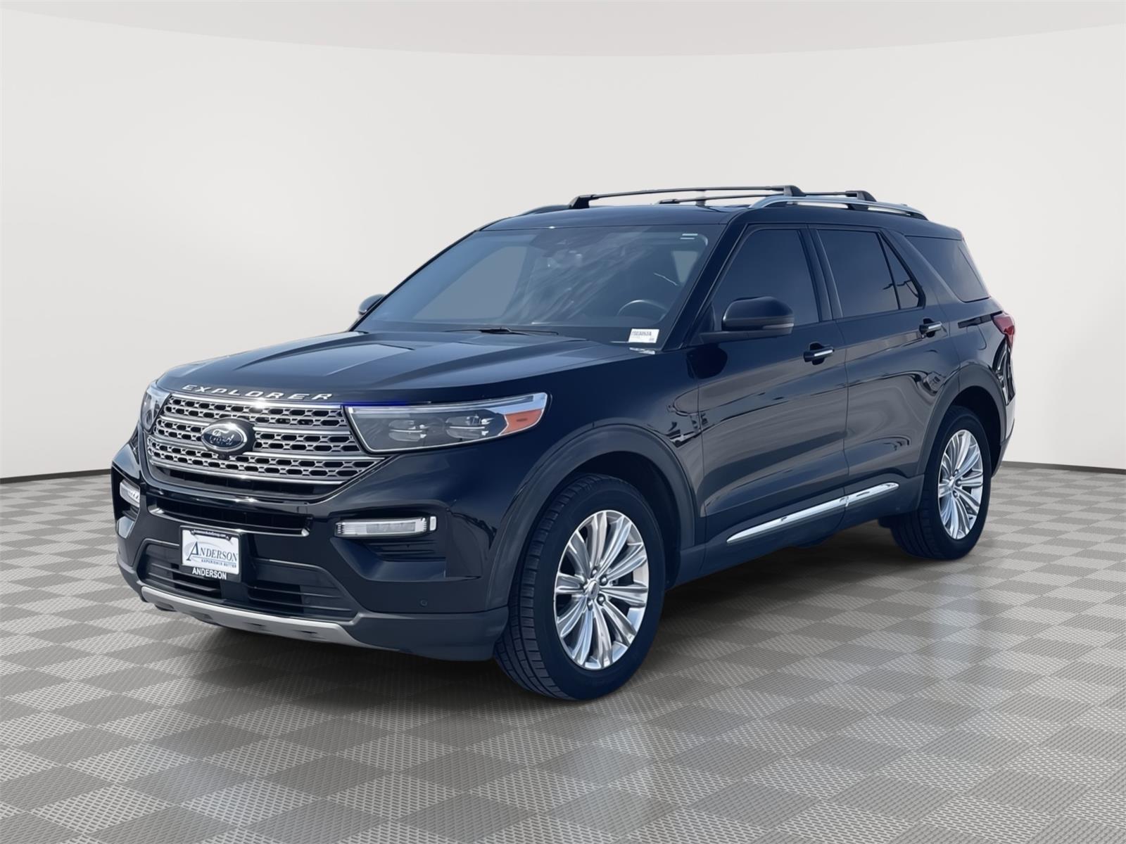 Agate Black 2022 Ford Explorer Limited AWD SUV / Crossover All-Wheel Drive Automatic