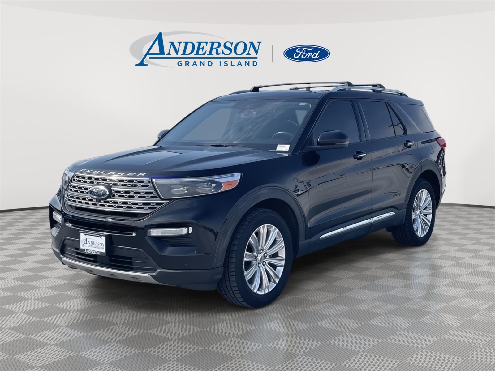 Agate Black 2022 Ford Explorer Limited AWD SUV / Crossover All-Wheel Drive Automatic