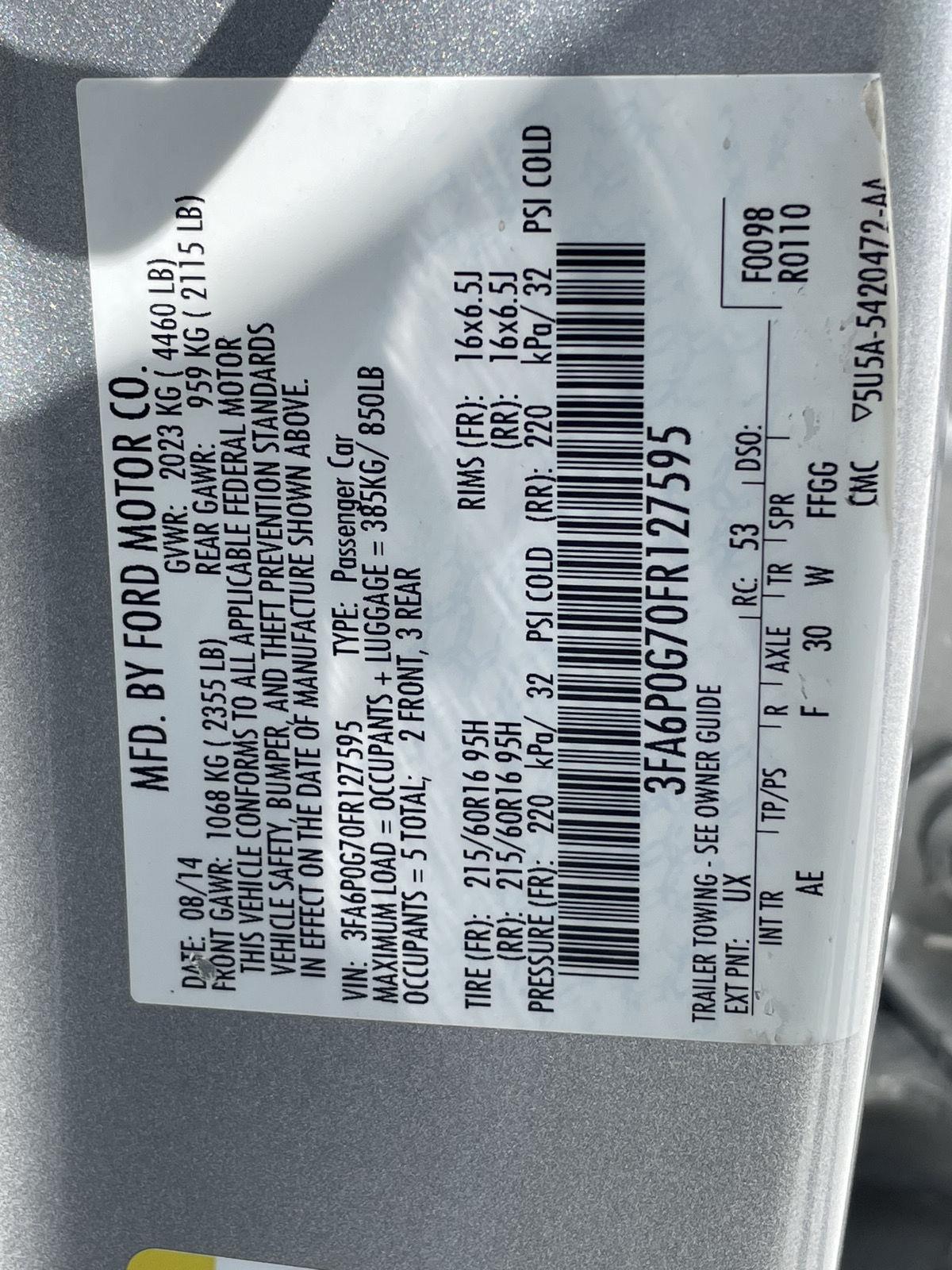 Pre-Owned 2015 Ford Fusion for sale in Grand Island NE