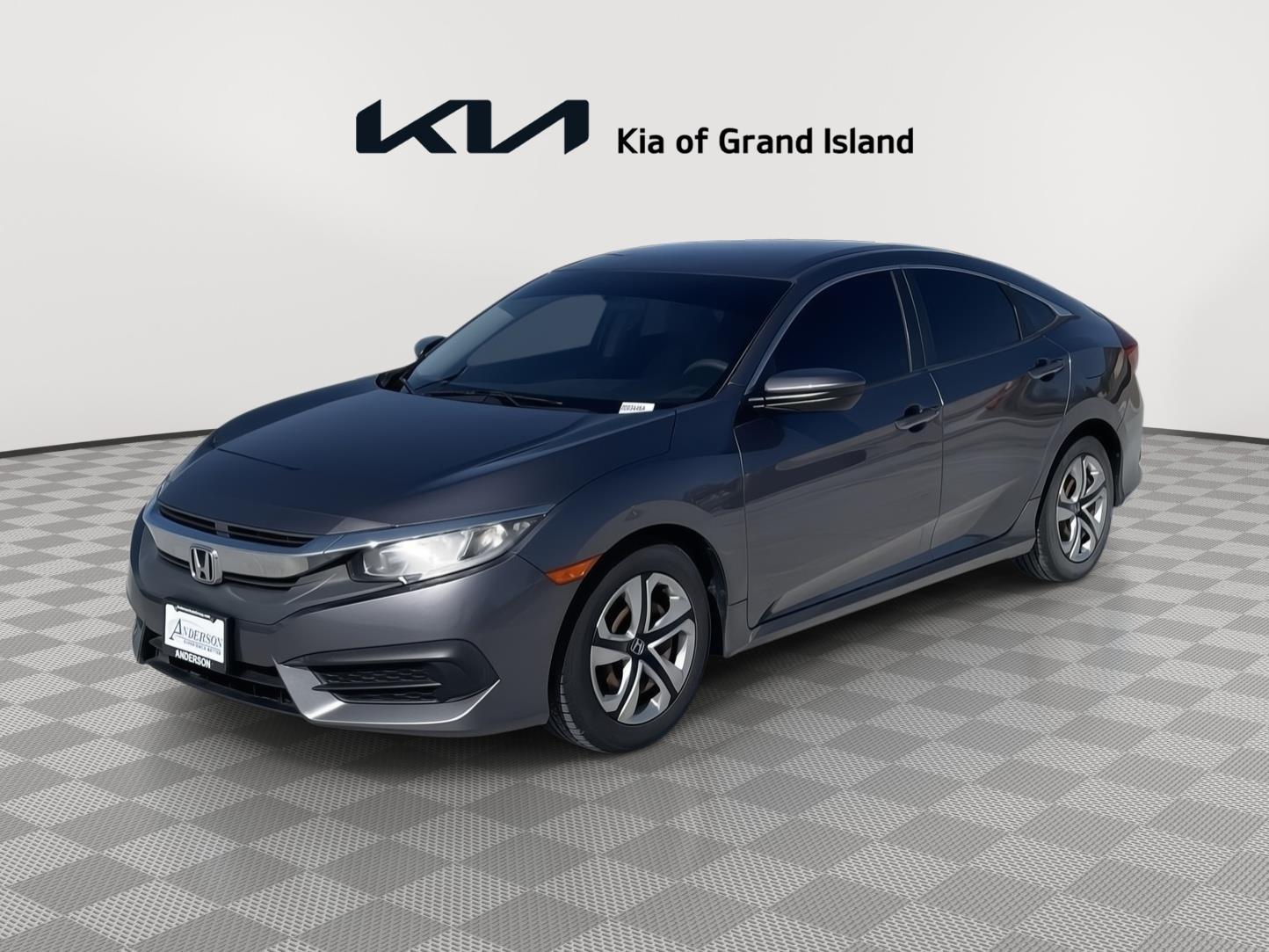 Lunar Silver Metallic 2017 Honda Civic LX Sedan Front-Wheel Drive Manual