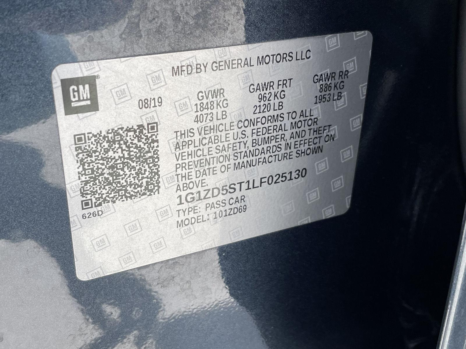 Used 2020 Chevrolet Malibu for sale in Grand Island NE