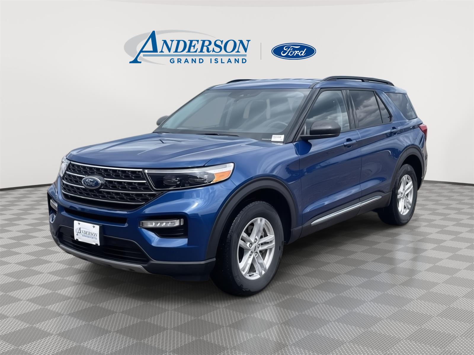 Atlas Blue 2023 Ford Explorer SUV / Crossover All-Wheel Drive Automatic