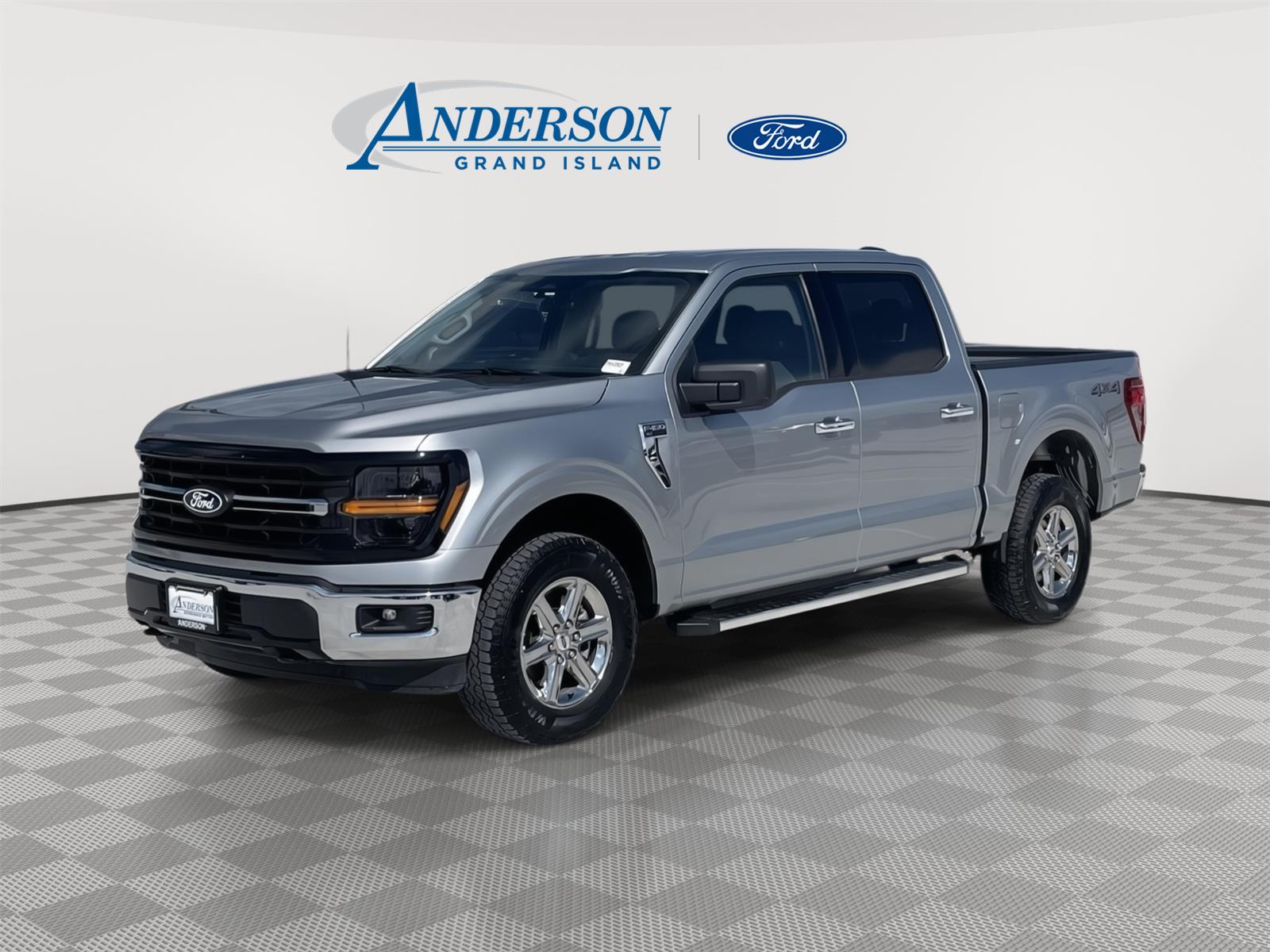 Iconic Silver 2025 Ford F-150 Pickup Truck Four-Wheel Drive