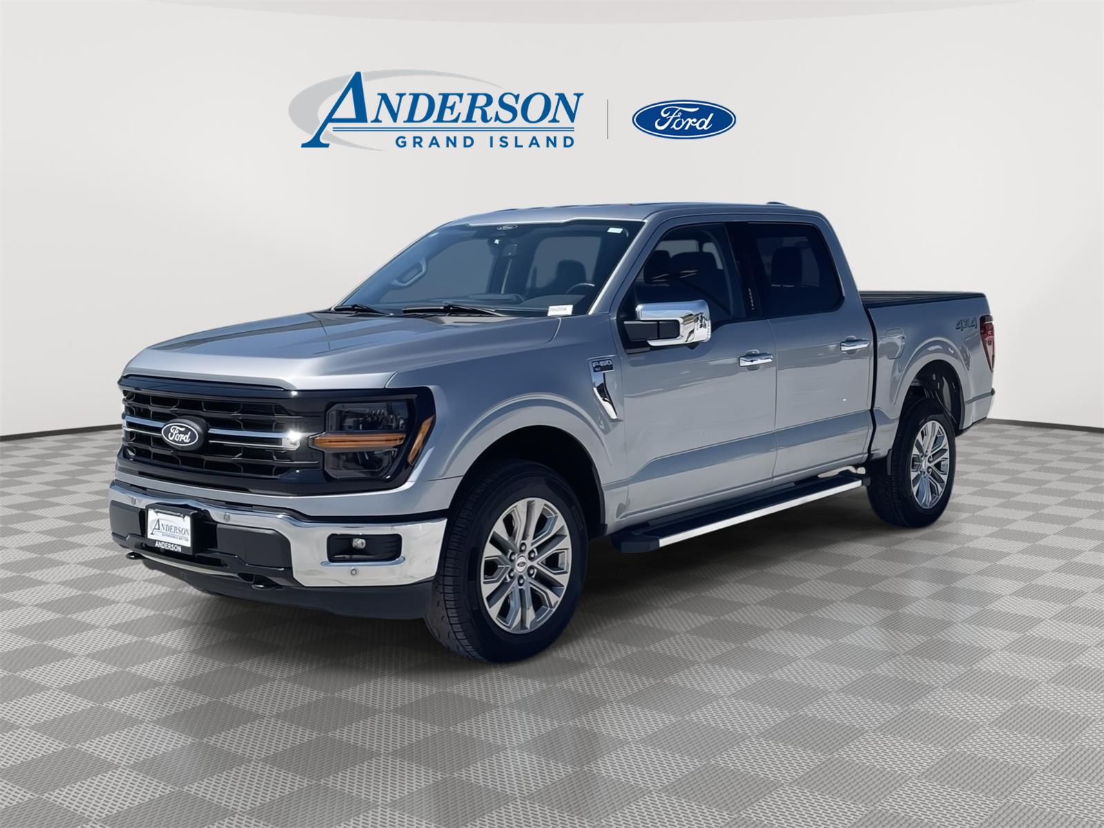 Iconic Silver 2024 Ford F-150 Pickup Truck Four-Wheel Drive Automatic