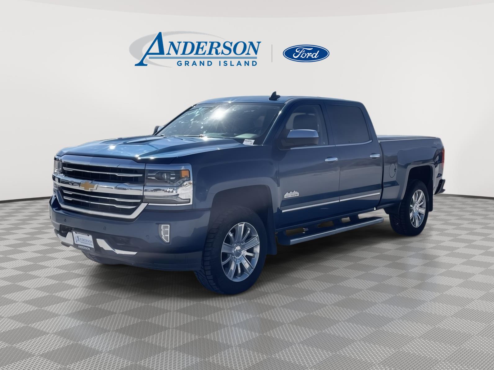Deep Ocean Blue Metallic 2017 Chevrolet Silverado 1500 Pickup Truck Four-Wheel Drive 8-Speed Automatic