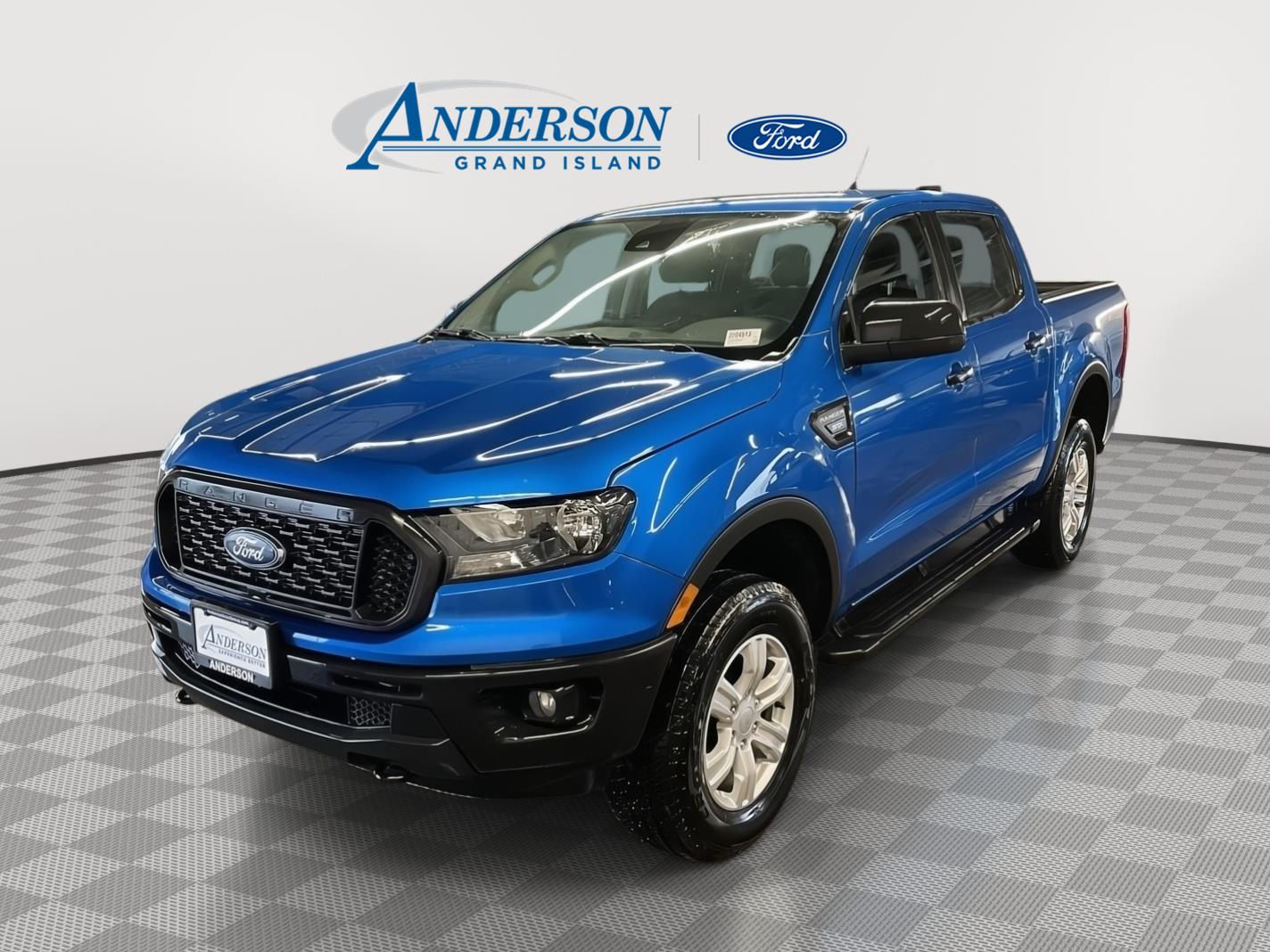 Velocity Blue 2021 Ford Ranger Pickup Truck Four-Wheel Drive Automatic