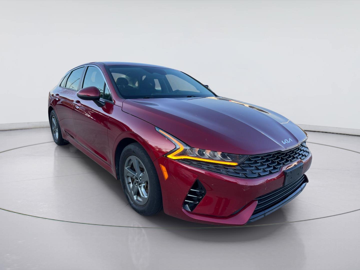 Passion Red Tintcoat 2022 Kia K5 Sedan Front-Wheel Drive 8-Speed Automatic