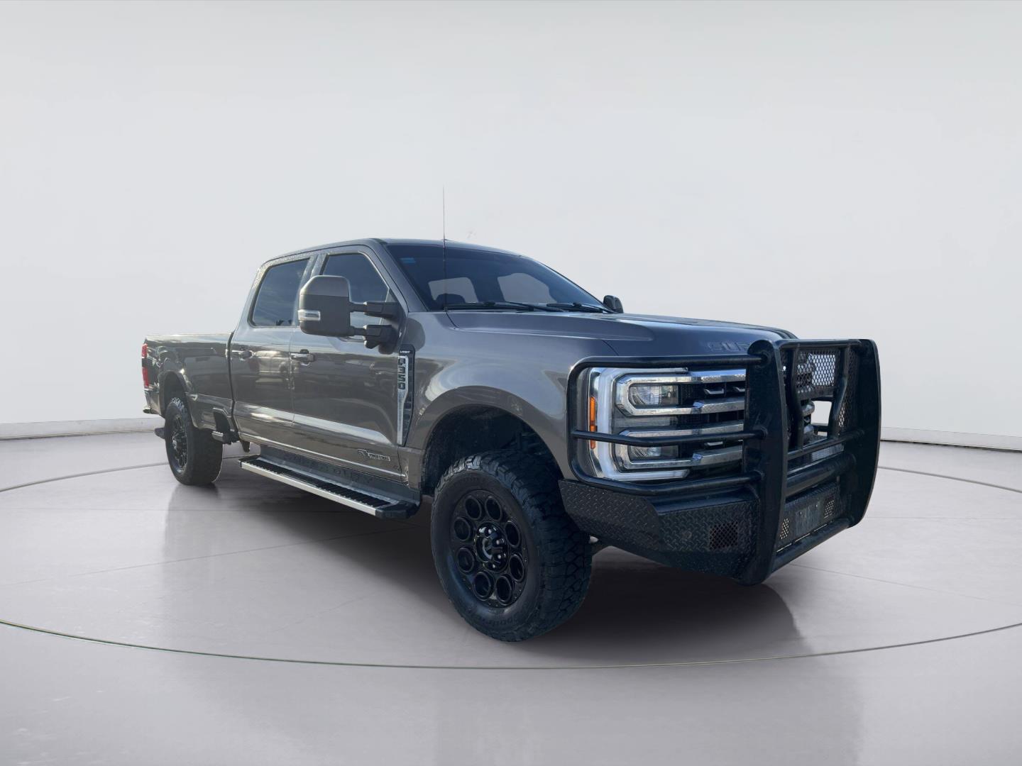 Stone Gray 2023 Ford F-350 Super Duty Pickup Truck Four-Wheel Drive Automatic