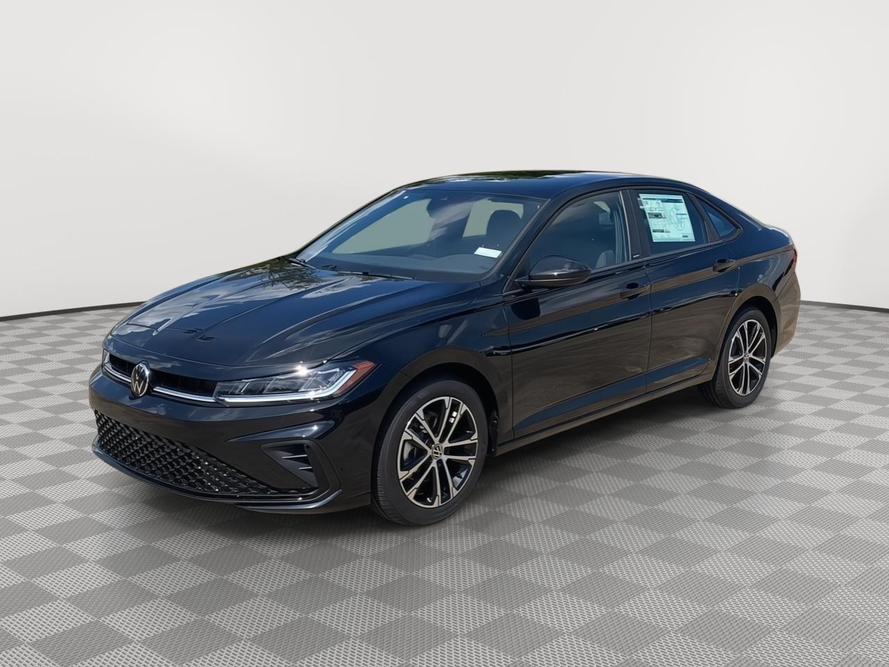 Deep Black Pearl 2026 Volkswagen Jetta Sedan Front-Wheel Drive Automatic