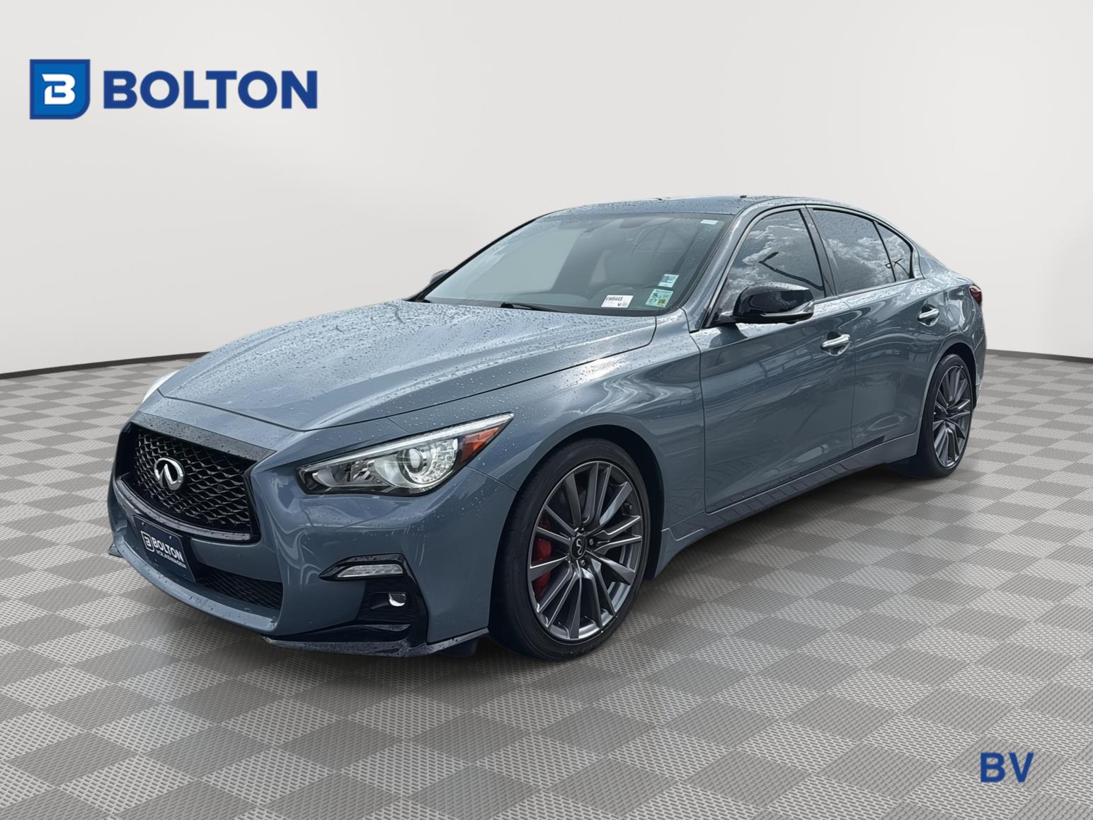 Slate Gray 2023 INFINITI Q50 Sedan Rear-Wheel Drive Automatic