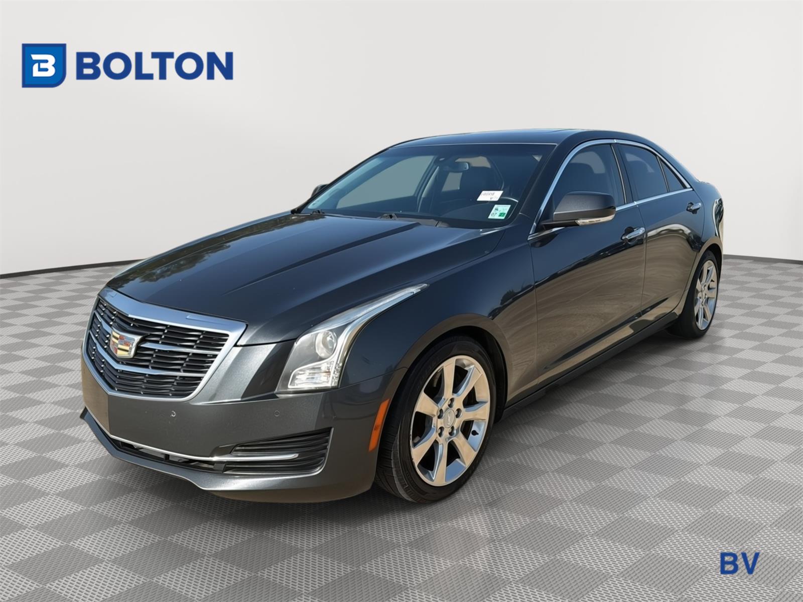 Phantom Gray Metallic 2015 Cadillac ATS Sedan Rear-Wheel Drive 6-Speed Automatic