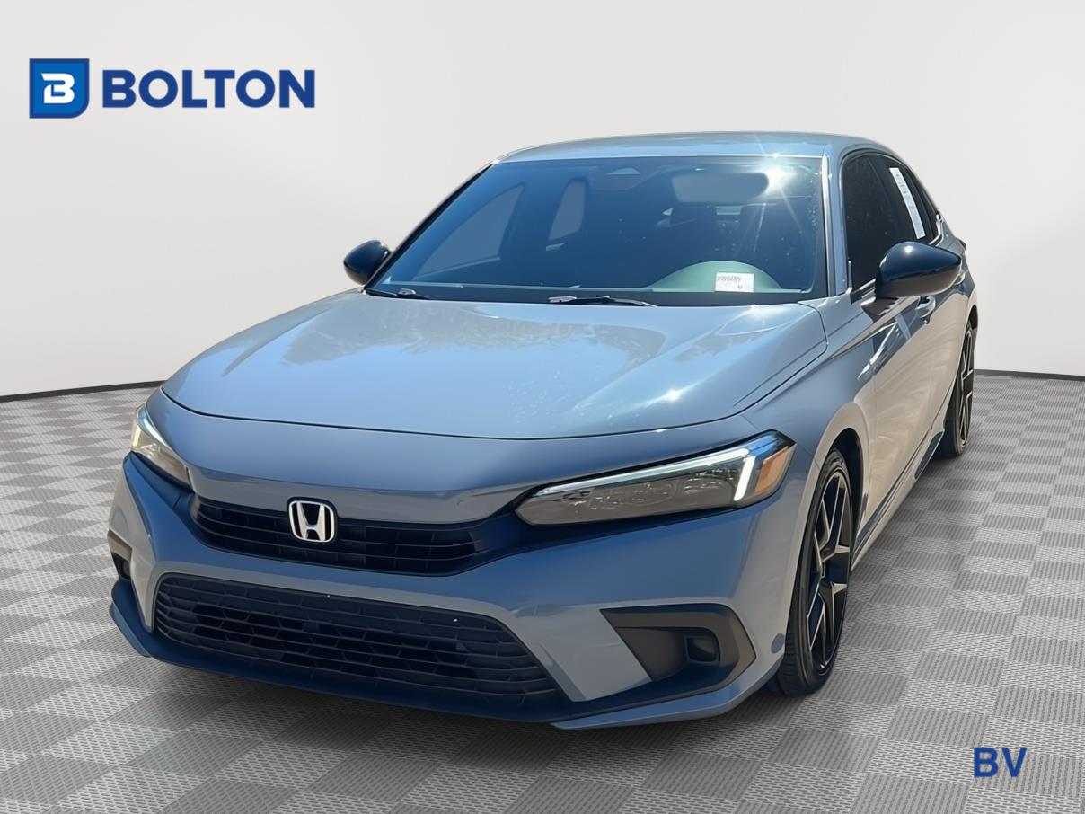 Sonic Gray Pearl 2023 Honda Civic Sedan Front-Wheel Drive Continuously Variable Transmission