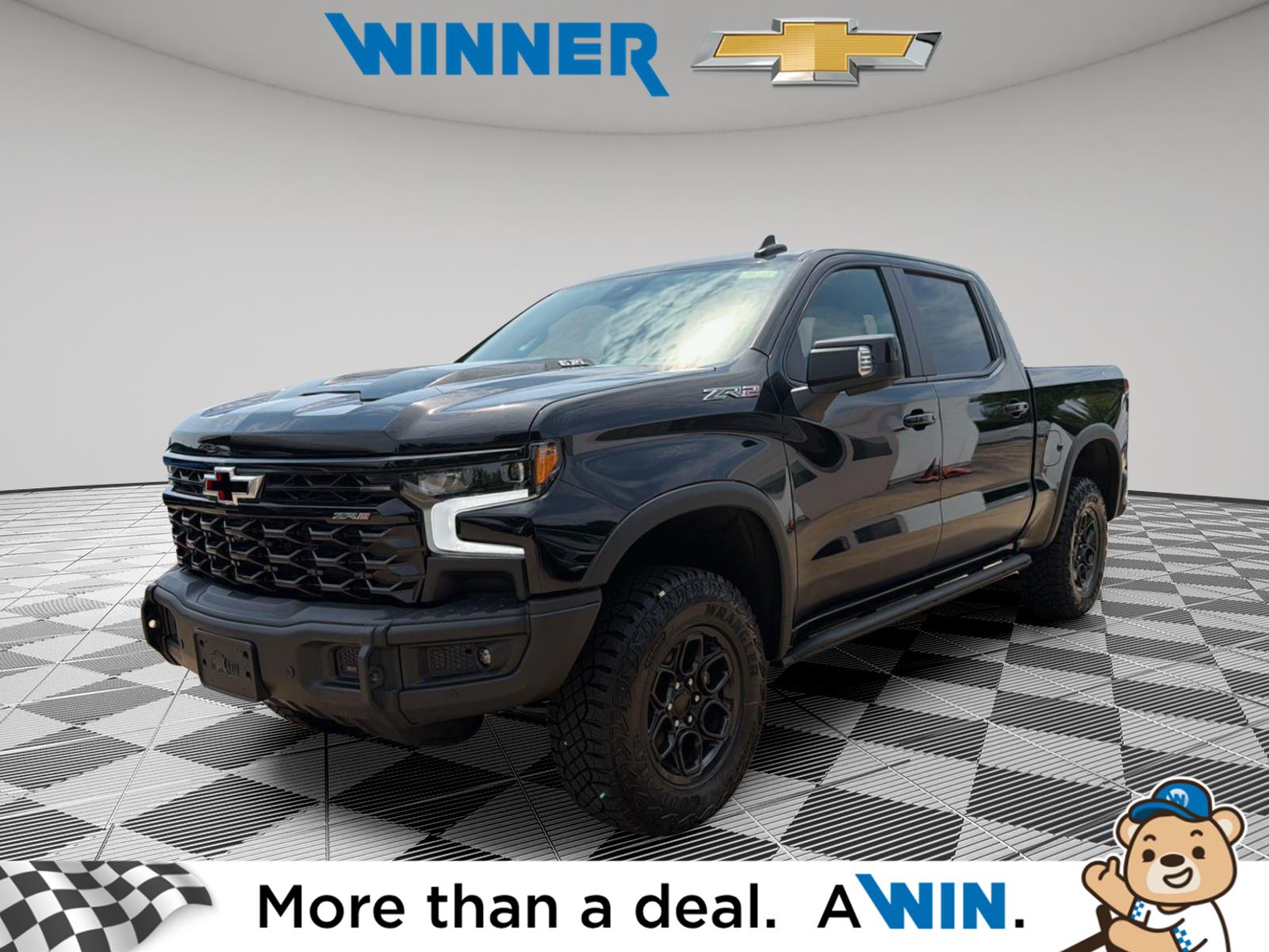 Black 2026 Chevrolet Silverado 1500 Pickup Truck Four-Wheel Drive Automatic