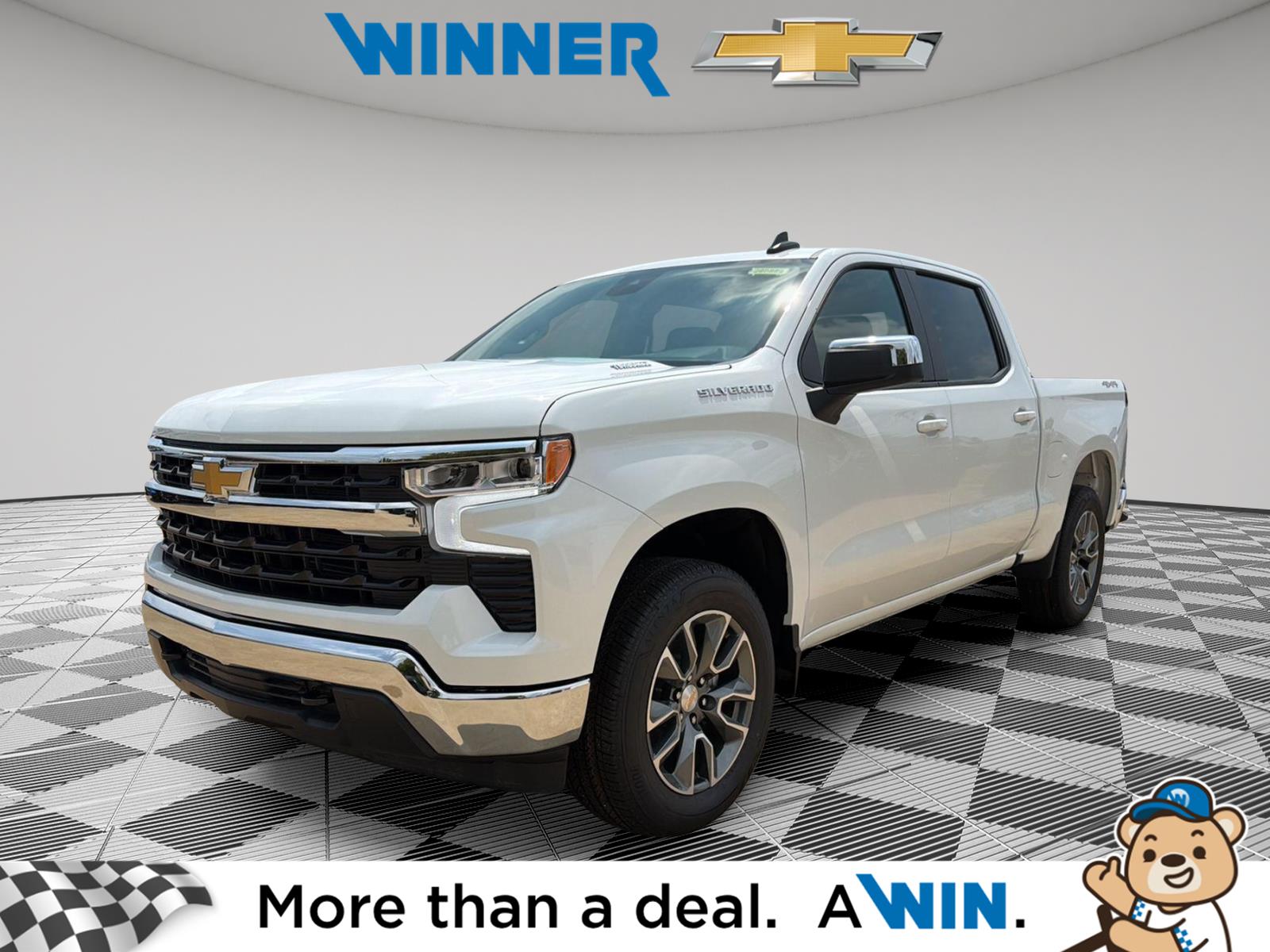 Summit White 2026 Chevrolet Silverado 1500 Pickup Truck Four-Wheel Drive 8-Speed Automatic