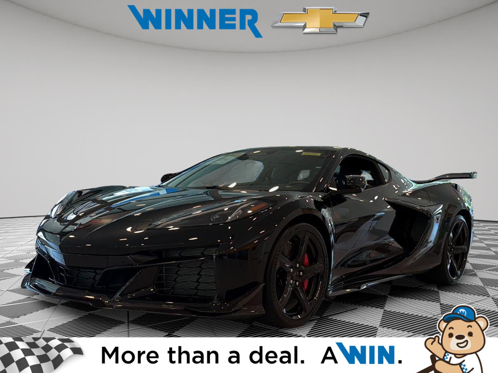 Black 2026 Chevrolet Corvette Coupe Rear-Wheel Drive 8-Speed Dual Clutch