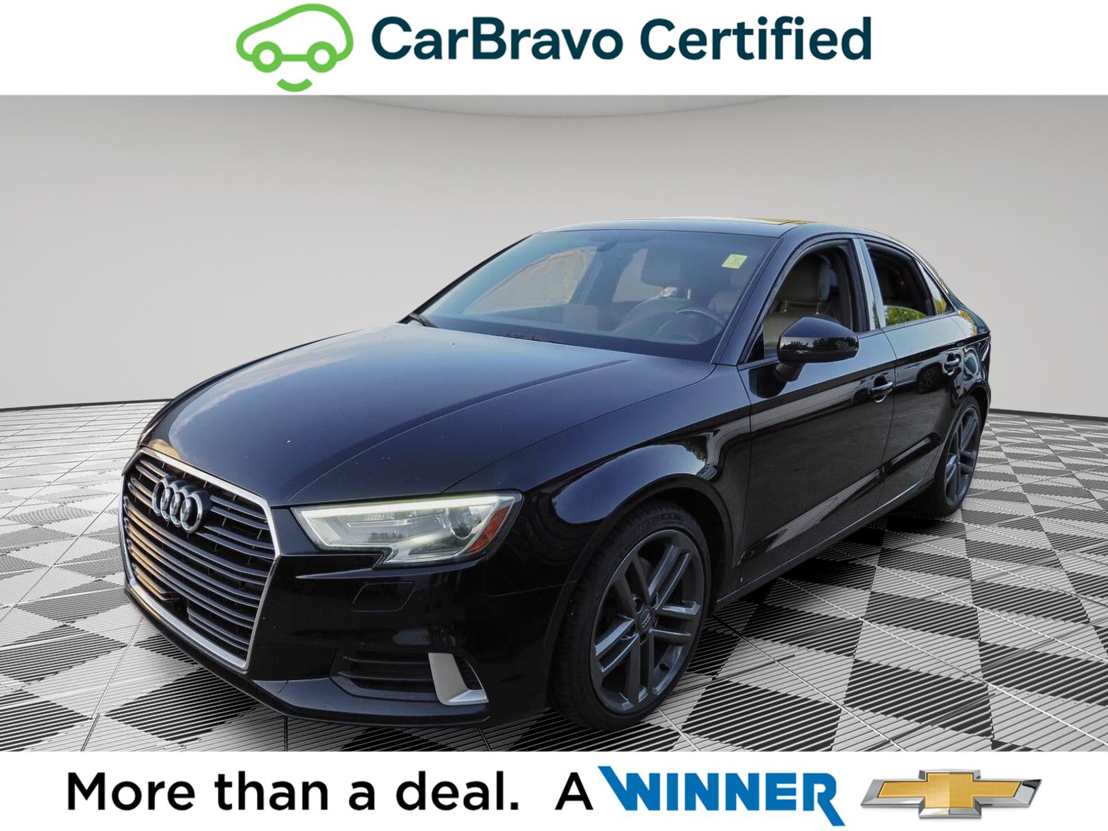Mythos Black Metallic 2017 Audi A3 Sedan Front-Wheel Drive Automatic
