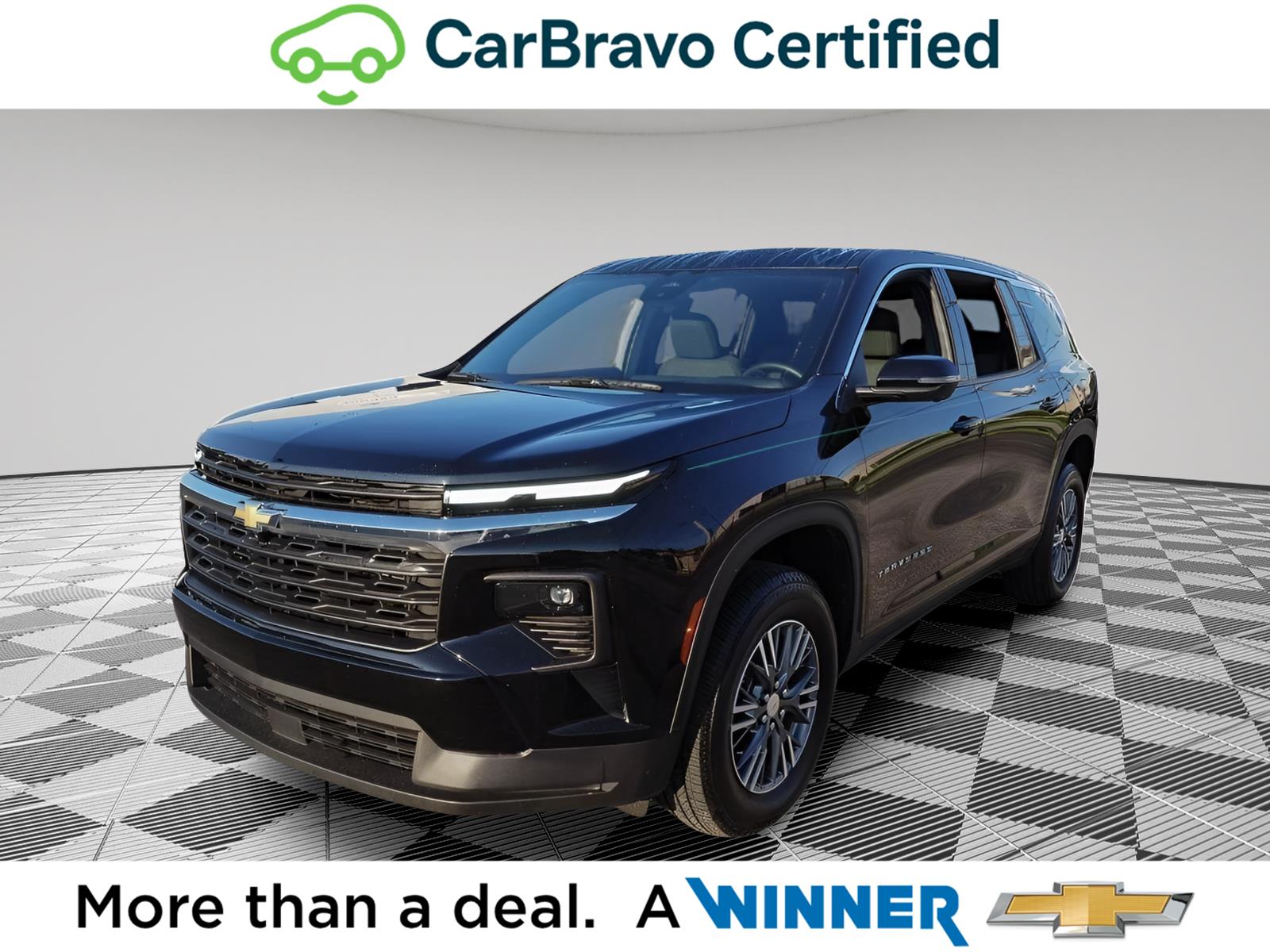 Mosaic Black Metallic 2024 Chevrolet Traverse SUV / Crossover Four-Wheel Drive 8-Speed Automatic
