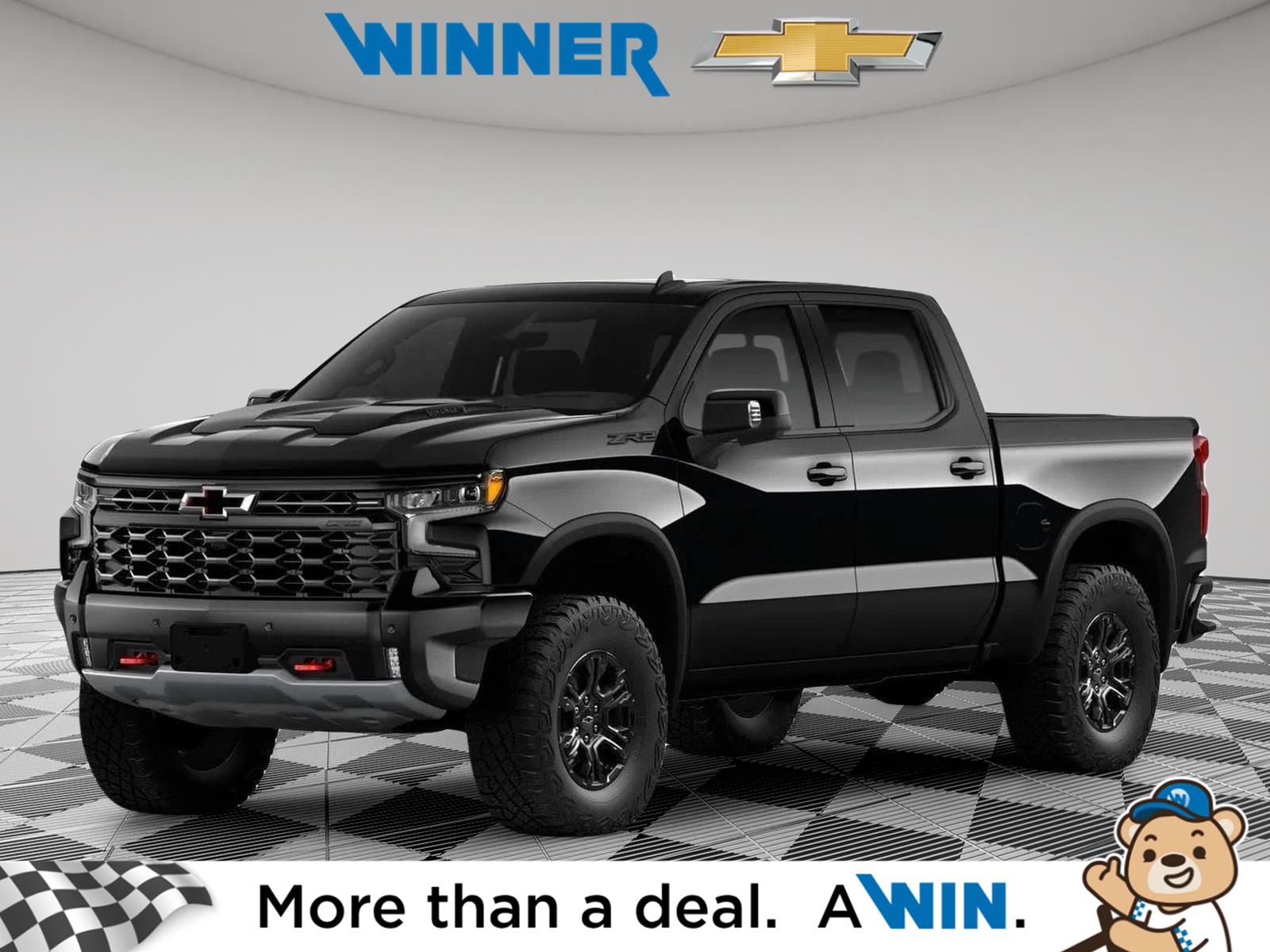 Black 2026 Chevrolet Silverado 1500 Pickup Truck Four-Wheel Drive Automatic